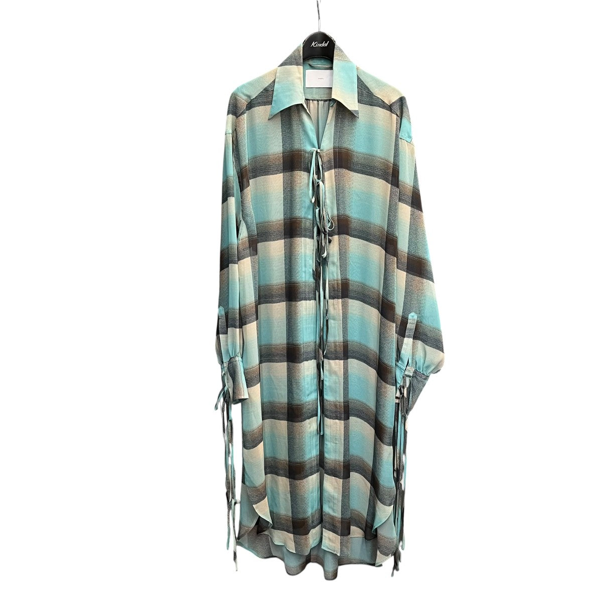 SUGARHILL SHEER OMBRE PLAID ONE-PIECEシャツワンピース2441000514 古着・中古-1枚目のアイテム画像
