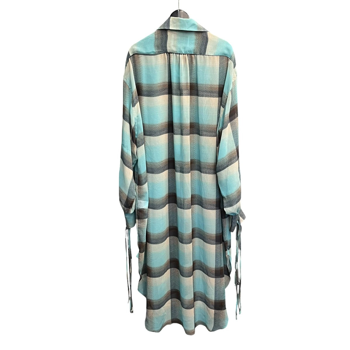 SUGARHILL SHEER OMBRE PLAID ONE-PIECEシャツワンピース2441000514 古着・中古-2枚目のアイテム画像