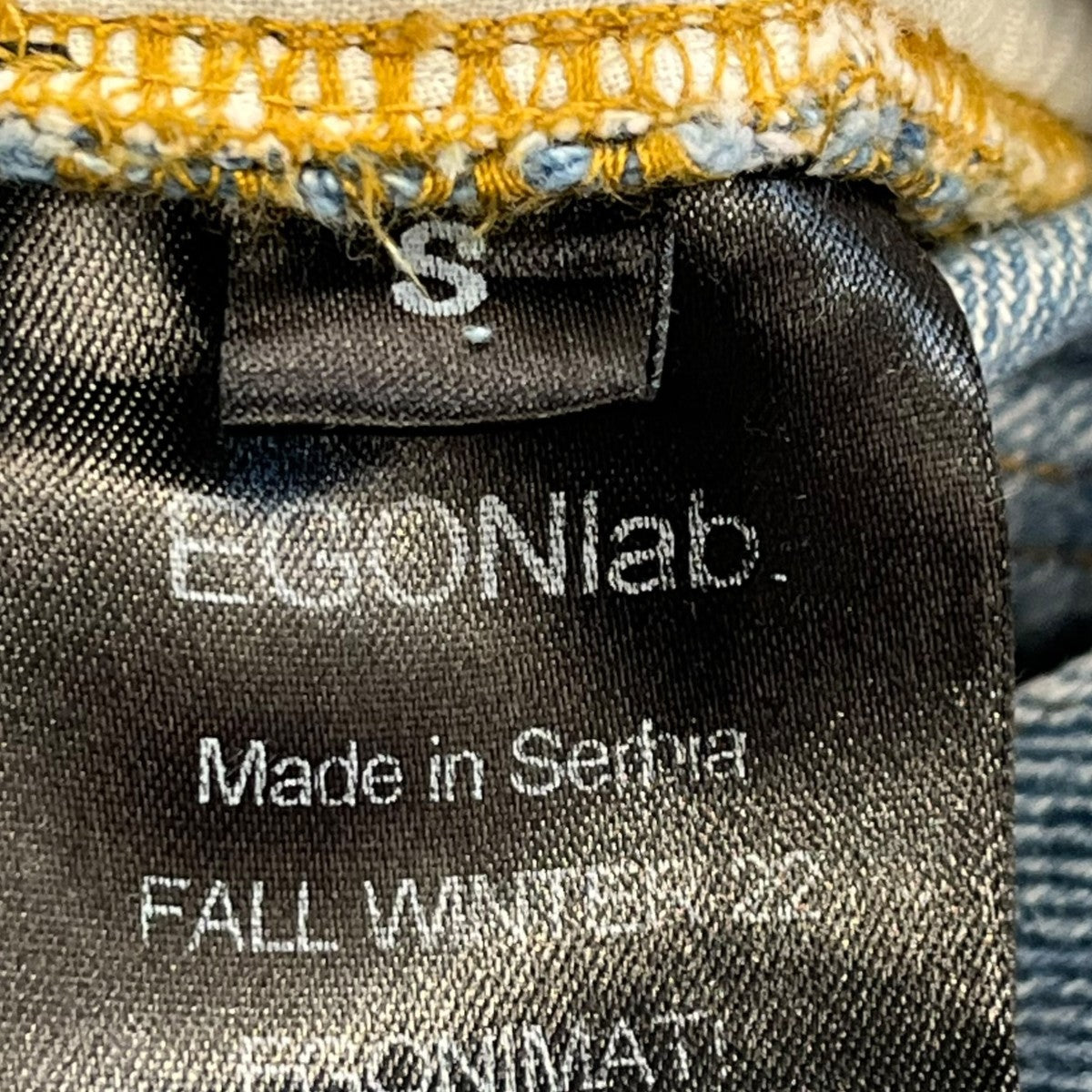 EGONLAB 22AWデニムパンツAW22 TR003 B 古着・中古-6枚目のアイテム画像