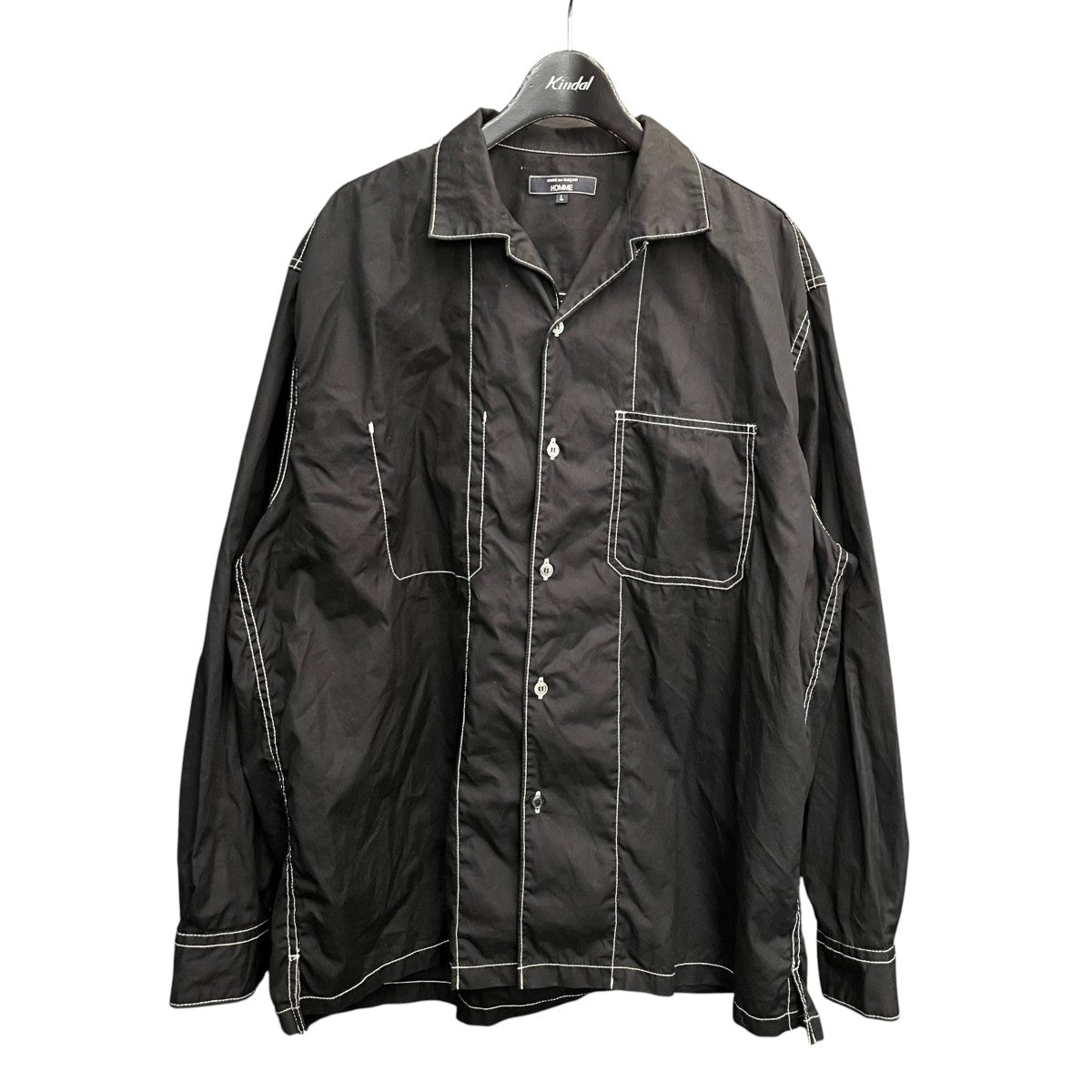 COMME des GARCONS HOMME 25AWGarment-Washed Cotton Broadcloth長袖シャツHP-B012 古着・中古-1枚目のアイテム画像