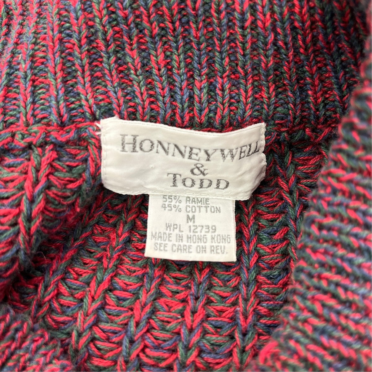 HONNEYWELL＆TODD 香港製コットンニット