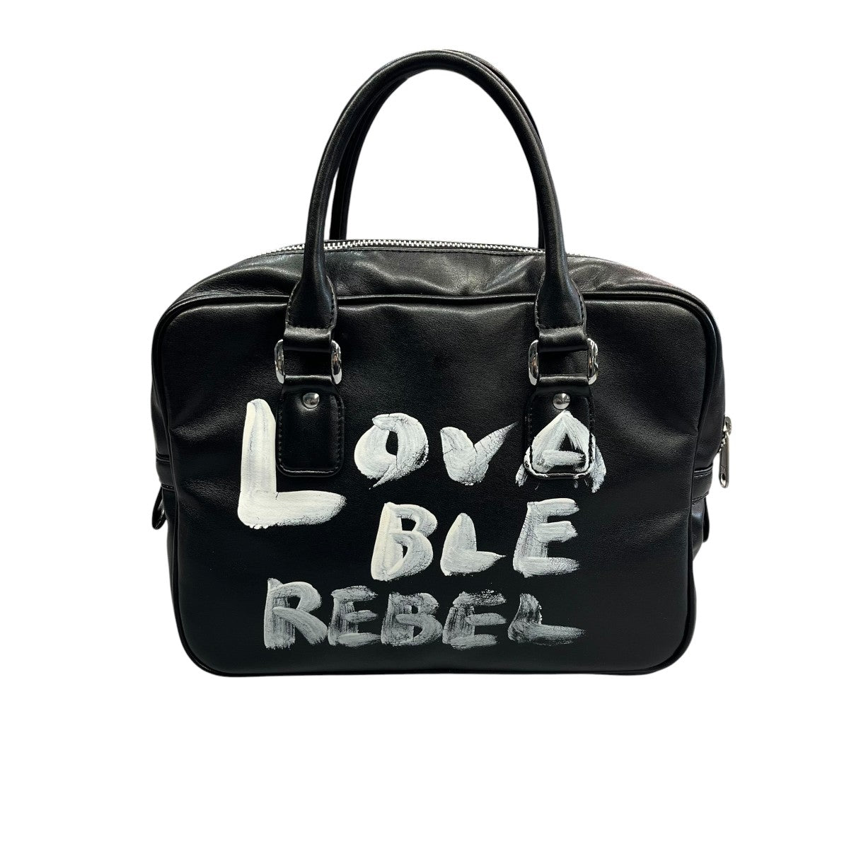 COMME des GARCONS GIRL フェイクレザーハンドバッグNZ-K 201 古着・中古-2枚目のアイテム画像