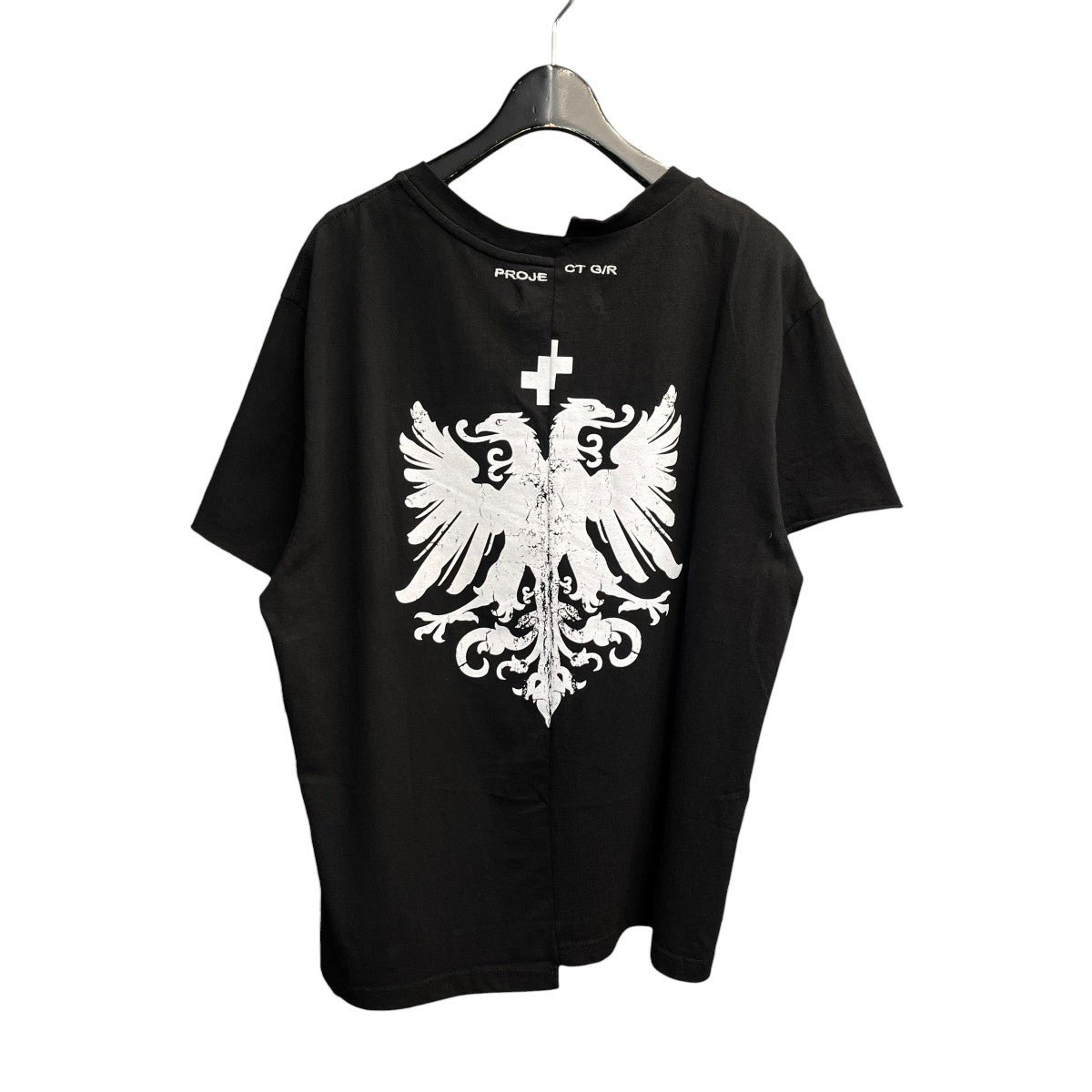 PROJECT G／R TIGHT FIT SPLIT T-SHIRTドッキングTシャツPG25SSMT06BKA11 古着・中古-2枚目のアイテム画像