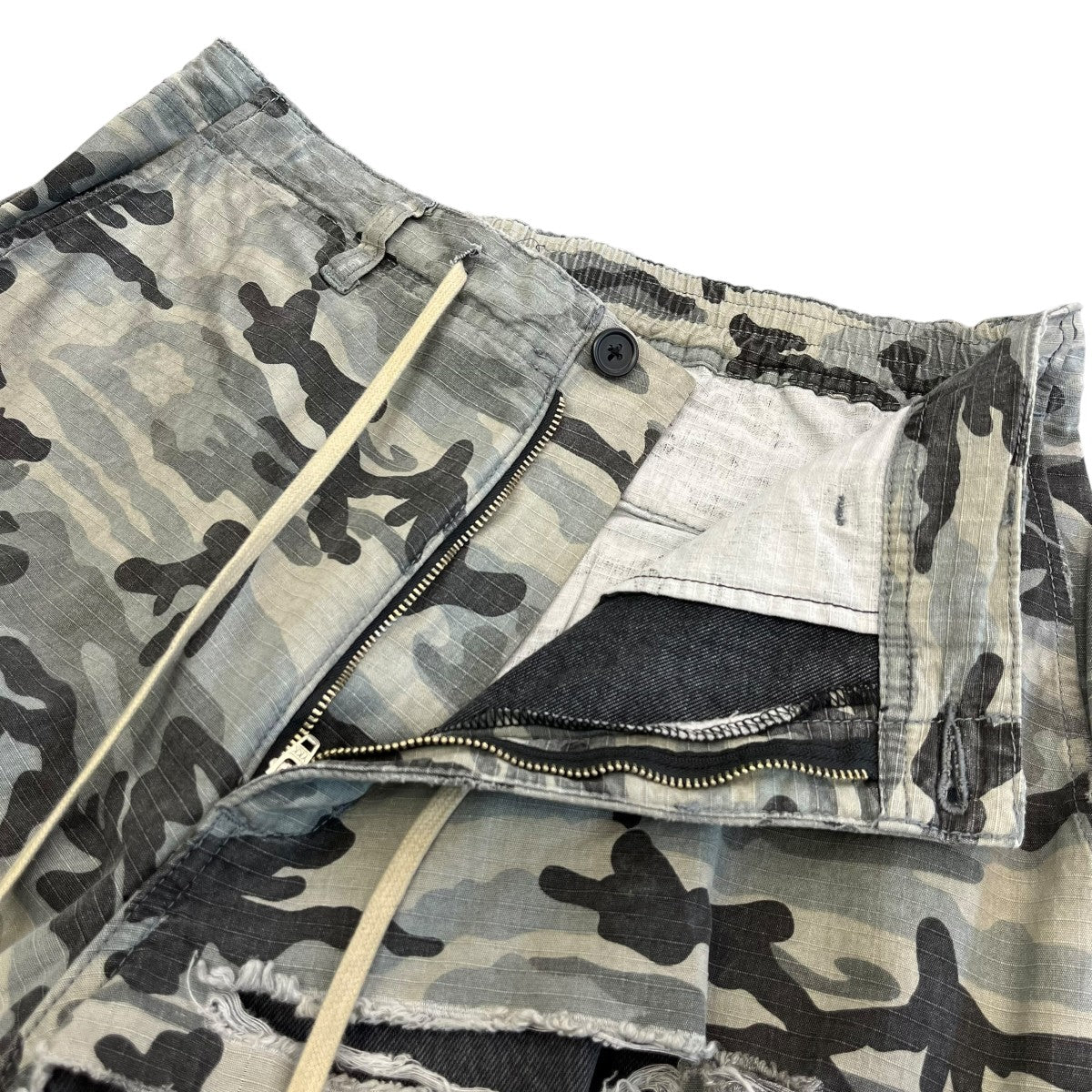 Danke schon(ダンケシェーン) LAYER CAMO BAGGYカモフラバギーパンツ