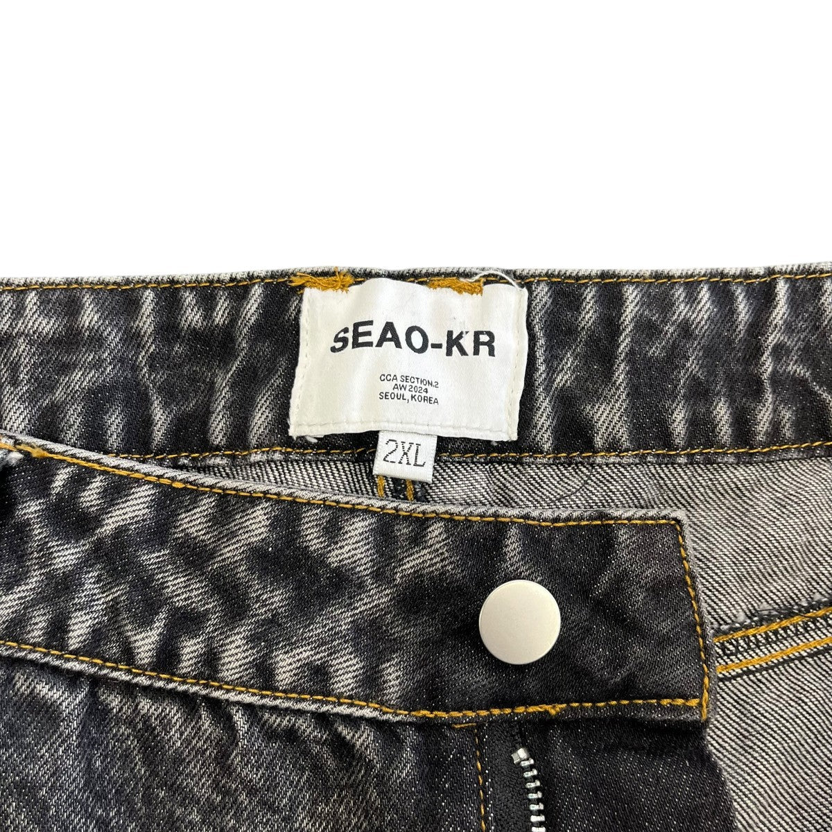 SEAO-KR バギーデニムパンツ 古着・中古-4枚目のアイテム画像