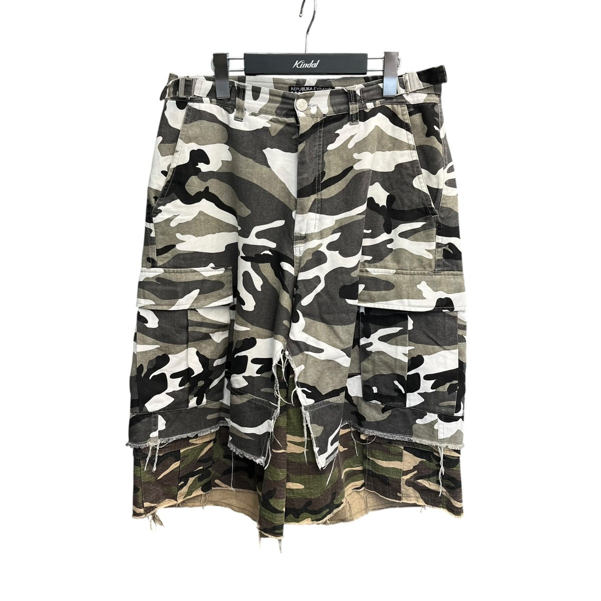 PROJECT G／R LAYERED SKIRT CARGO SHORTSハーフパンツPG24CLMB01CMA11 古着・中古-1枚目のアイテム画像