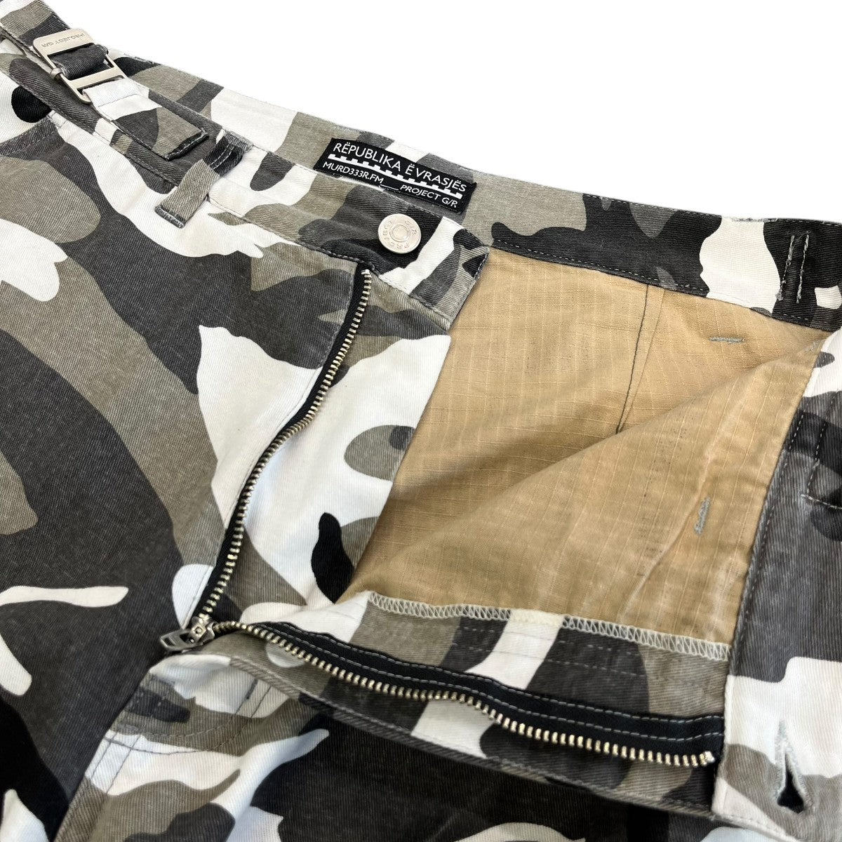 PROJECT G／R(プロジェクト ジーアール) LAYERED SKIRT CARGO SHORTS