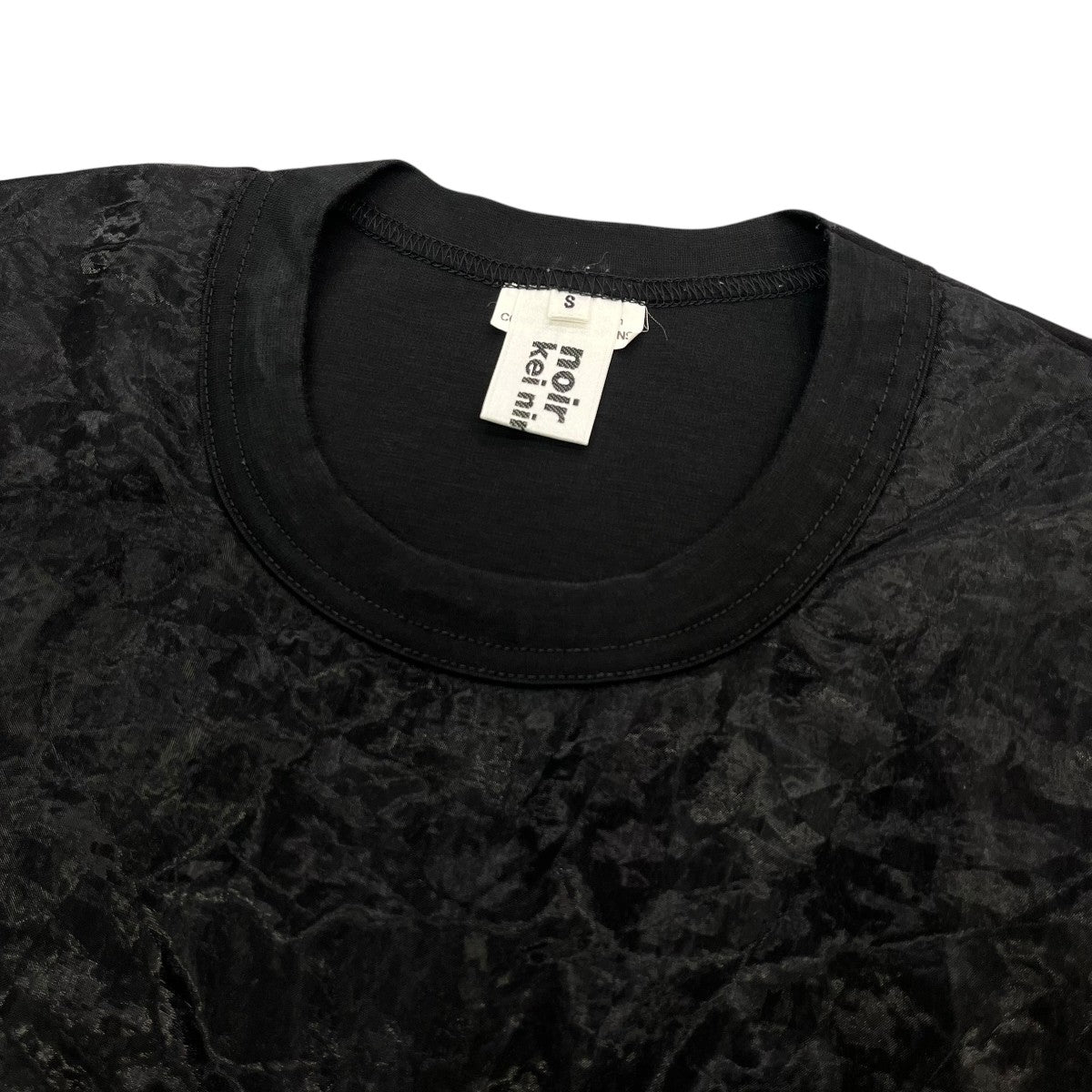 noir kei ninomiya Tシャツ・カットソー XS 黒 【古着】【中古】【送料無料】 ノワールケイニノミヤ 半袖Tシャツ レディース SIZE XS (XS) Noir kei