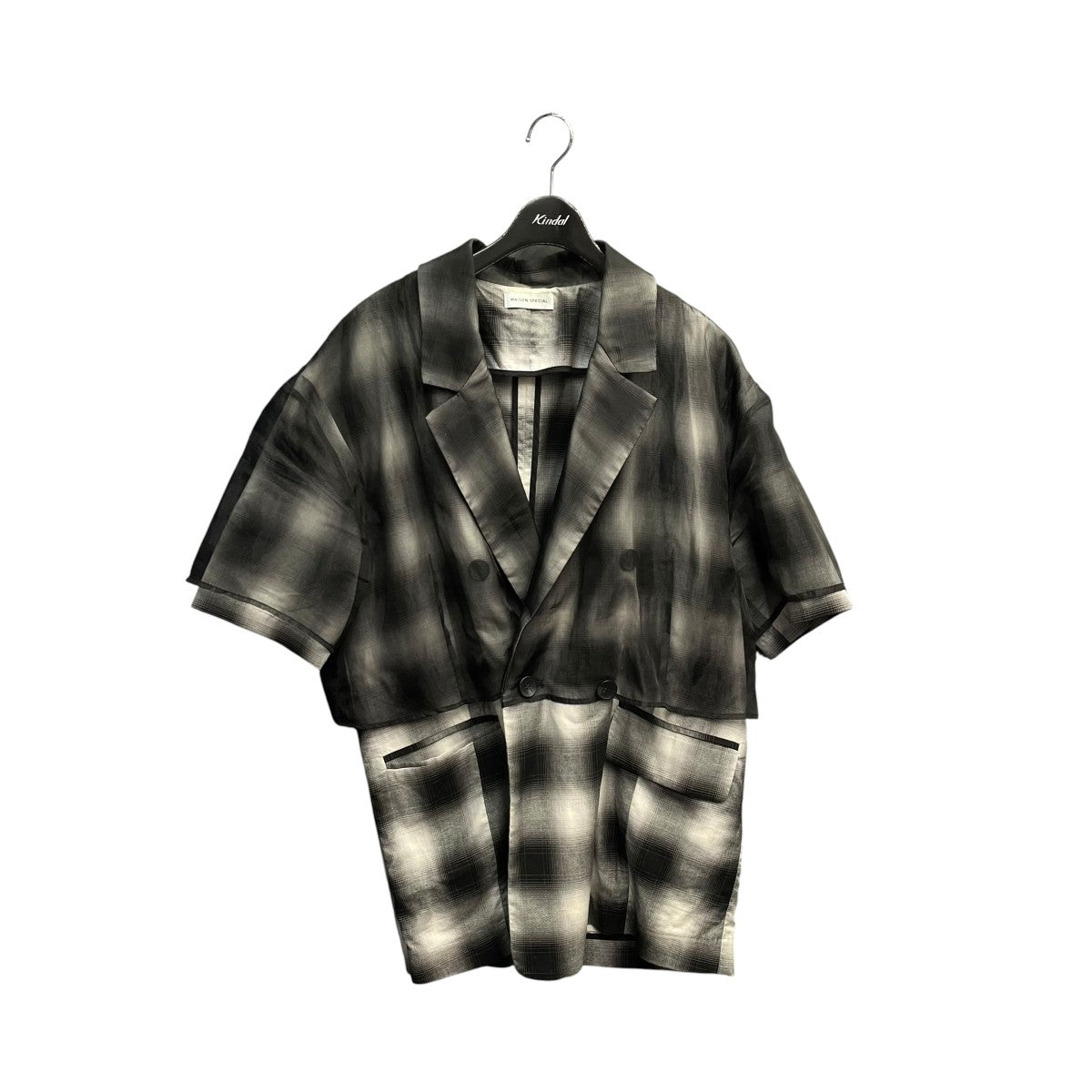 See-through Layered Half Sleeve Jacket半袖ジャケット21241115205