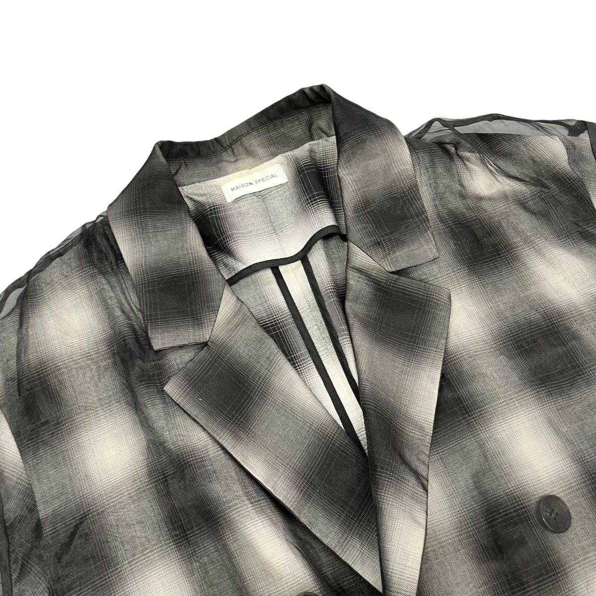See-through Layered Half Sleeve Jacket半袖ジャケット21241115205