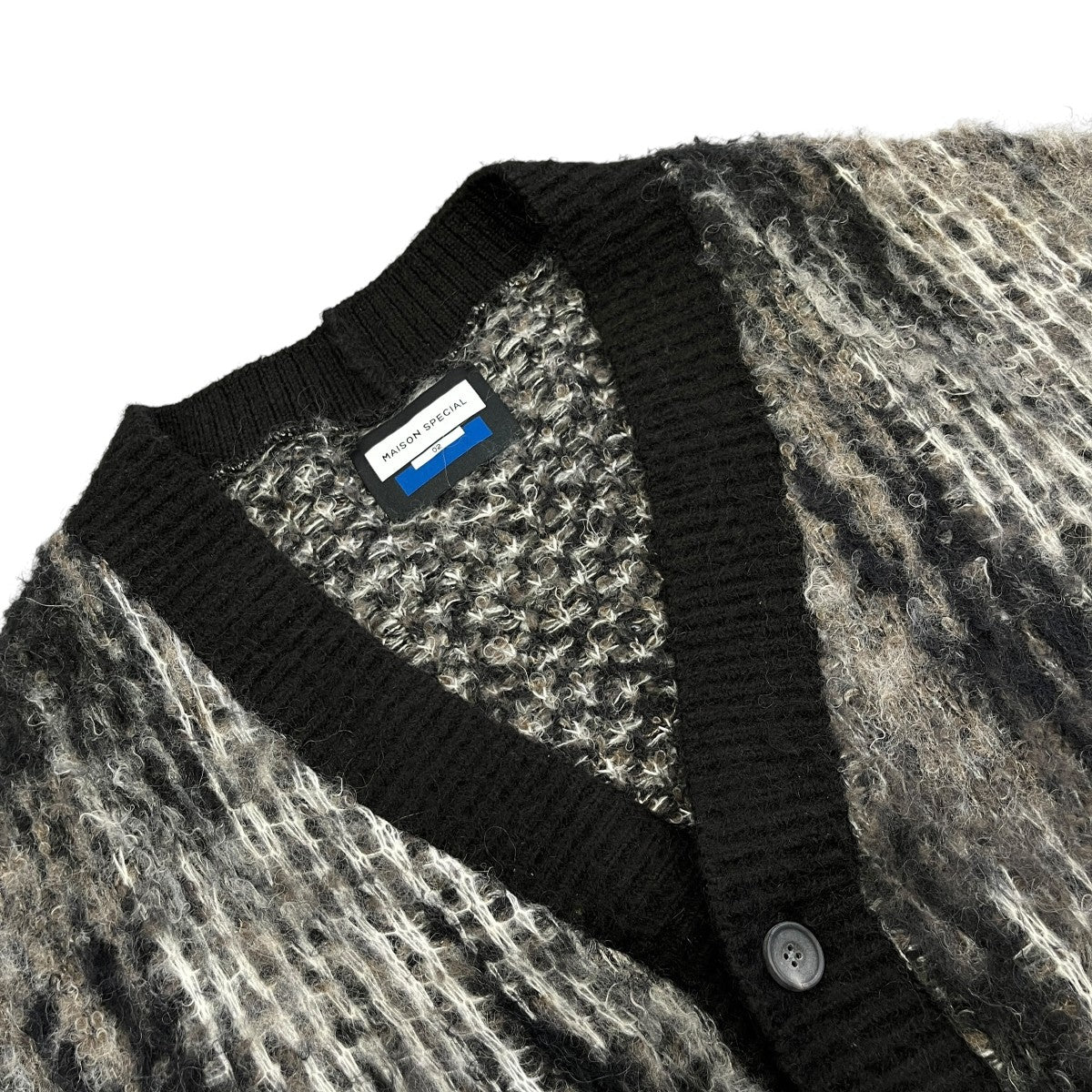 Multi Color Brushed Prime-Over V-Neck Knit Cardiganカーディガン11232361309