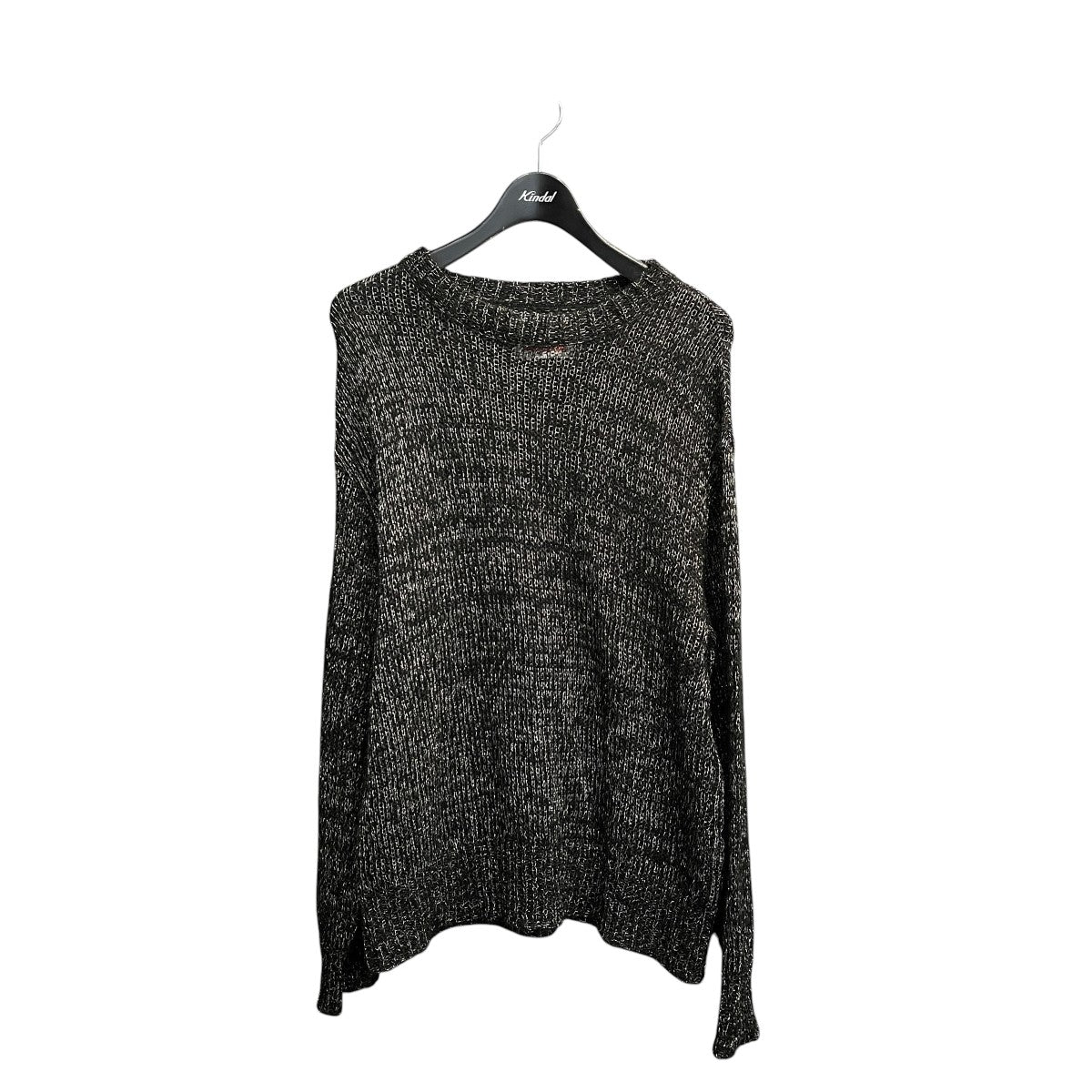 Mohair x Metallic Yarn Mixed Mohair Sheer Prime-Over Crew Neck Knit Pullover長袖ニット11242361331