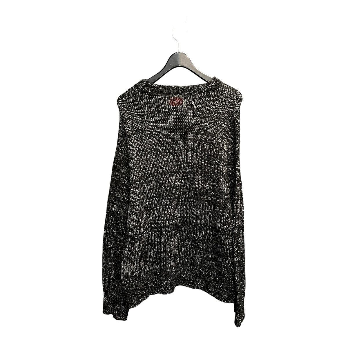 Mohair x Metallic Yarn Mixed Mohair Sheer Prime-Over Crew Neck Knit Pullover長袖ニット11242361331