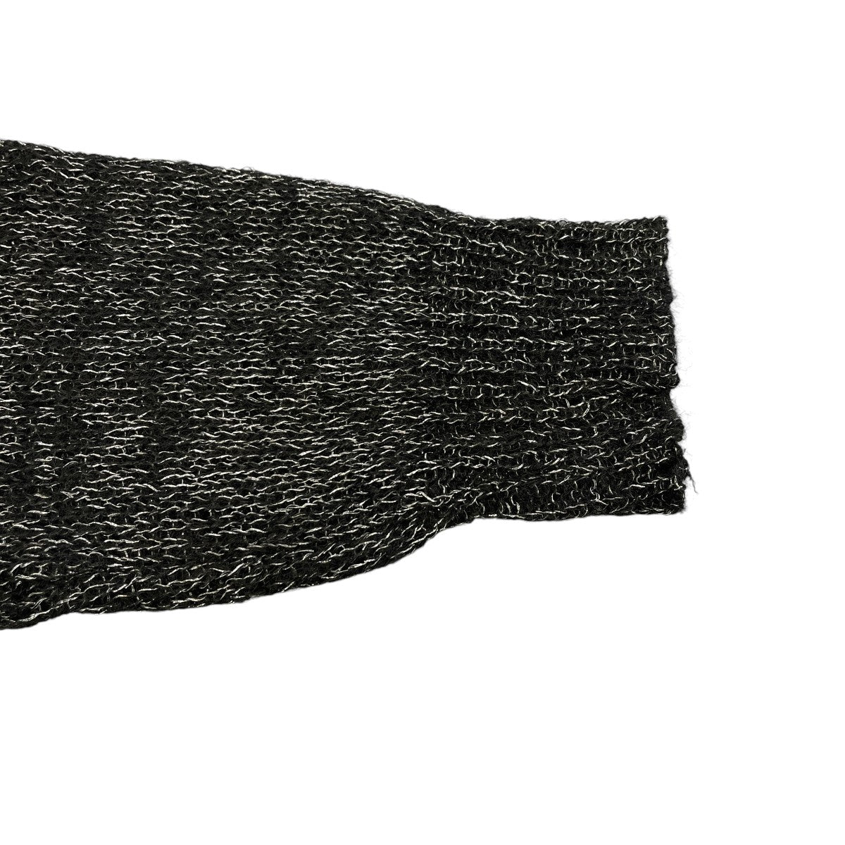 Mohair x Metallic Yarn Mixed Mohair Sheer Prime-Over Crew Neck Knit Pullover長袖ニット11242361331