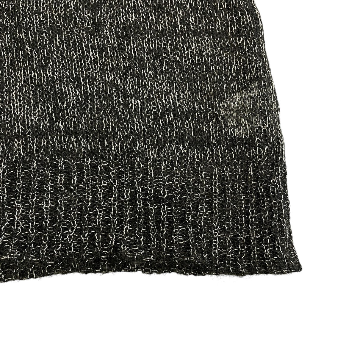 Mohair x Metallic Yarn Mixed Mohair Sheer Prime-Over Crew Neck Knit Pullover長袖ニット11242361331