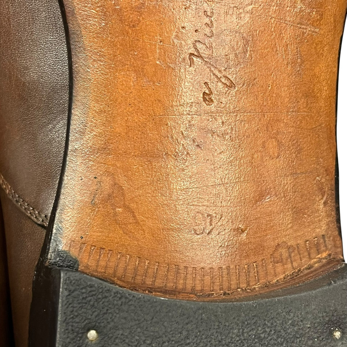 a piece of craftsman セミブローグレザーシューズ 古着・中古-7枚目のアイテム画像