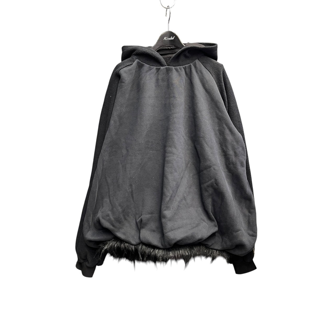 DINOWORKS Egg hoodieワッフル切替プルオーバーパーカー 古着・中古-1枚目のアイテム画像
