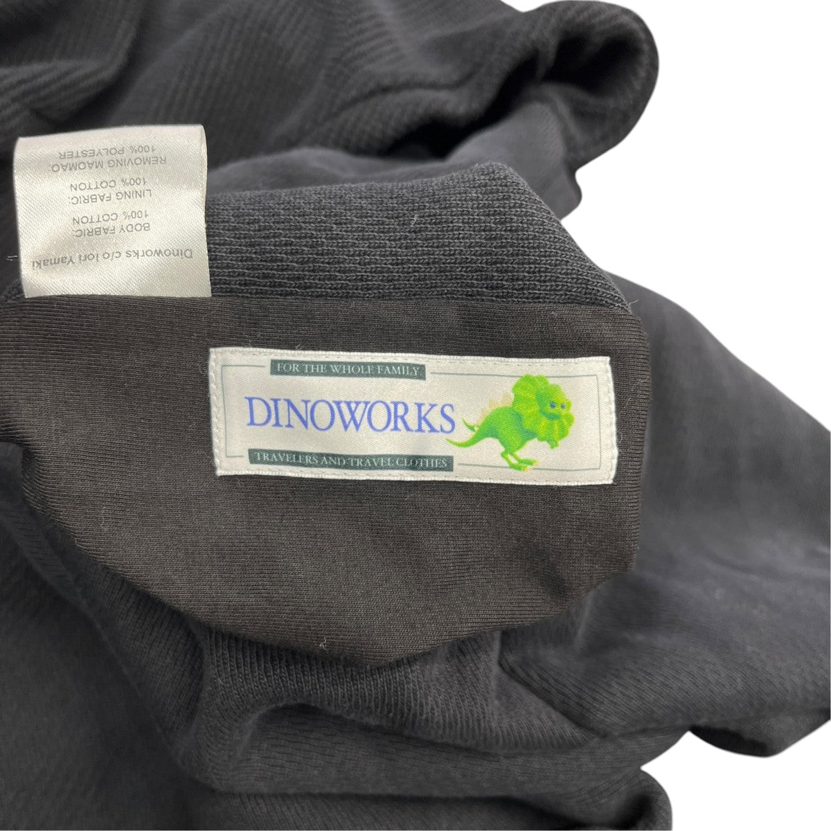 DINOWORKS Egg hoodieワッフル切替プルオーバーパーカー 古着・中古-6枚目のアイテム画像