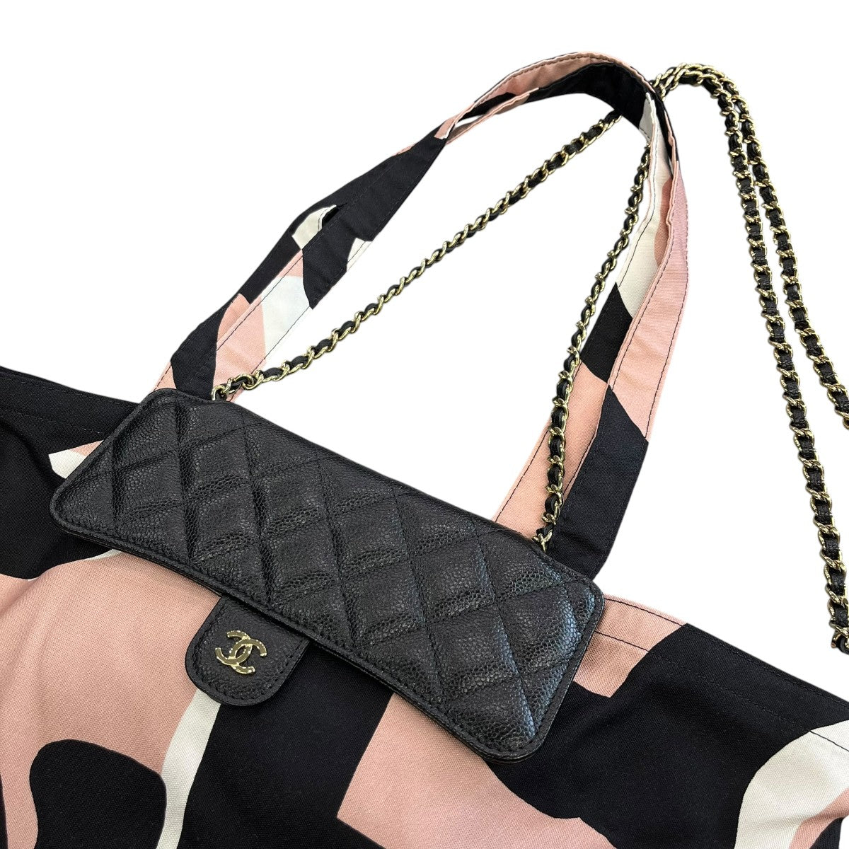 CHANEL マトラッセ チェーンショルダー×エコバッグ 古着・中古-3枚目のアイテム画像