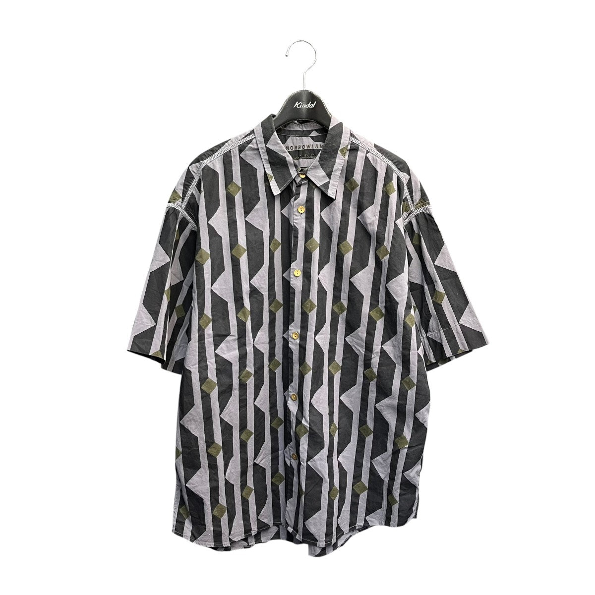 TOMORROW LAND 25SSインド コットン ブロックプリント ハーフスリーブシャツ半袖シャツ63055205103 古着・中古-1枚目のアイテム画像