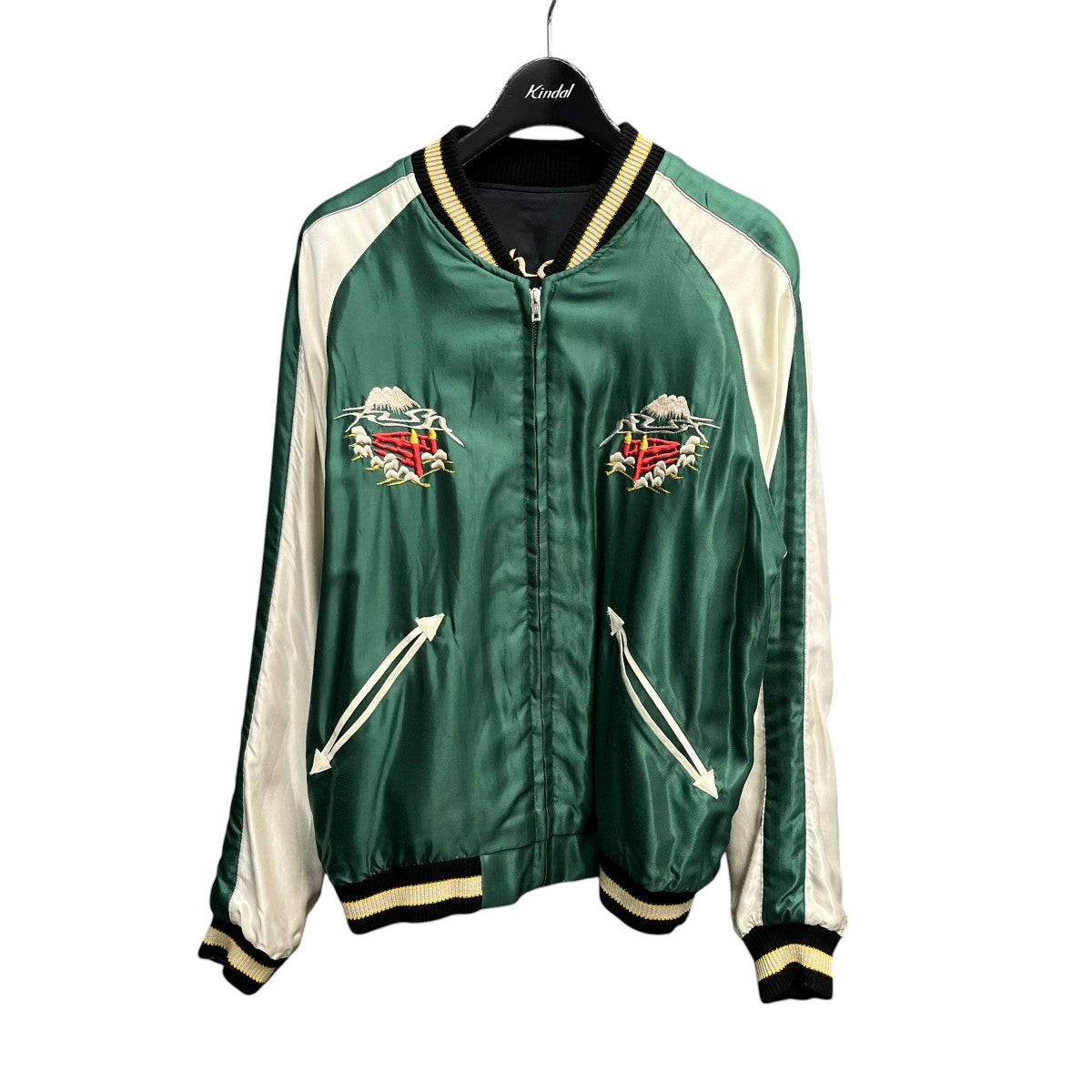 テーラー東洋 Early 1950s Style Acetate Souvenir Jacket “WHITE DRAGON” × “LANDSCAPE”リバーシブルスカジャンTT15390 古着・中古-3枚目のアイテム画像