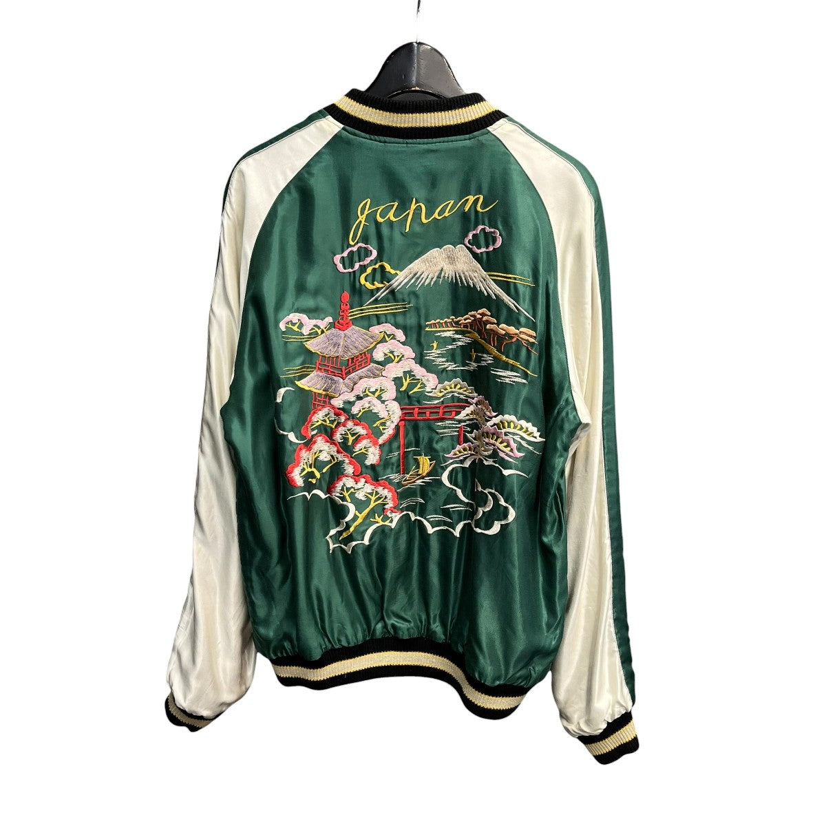 テーラー東洋 Early 1950s Style Acetate Souvenir Jacket “WHITE DRAGON” × “LANDSCAPE”リバーシブルスカジャンTT15390 古着・中古-4枚目のアイテム画像