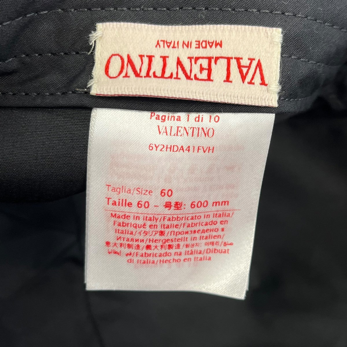 VALENTINO キャップ6Y2HDA41FVH 古着・中古-7枚目のアイテム画像