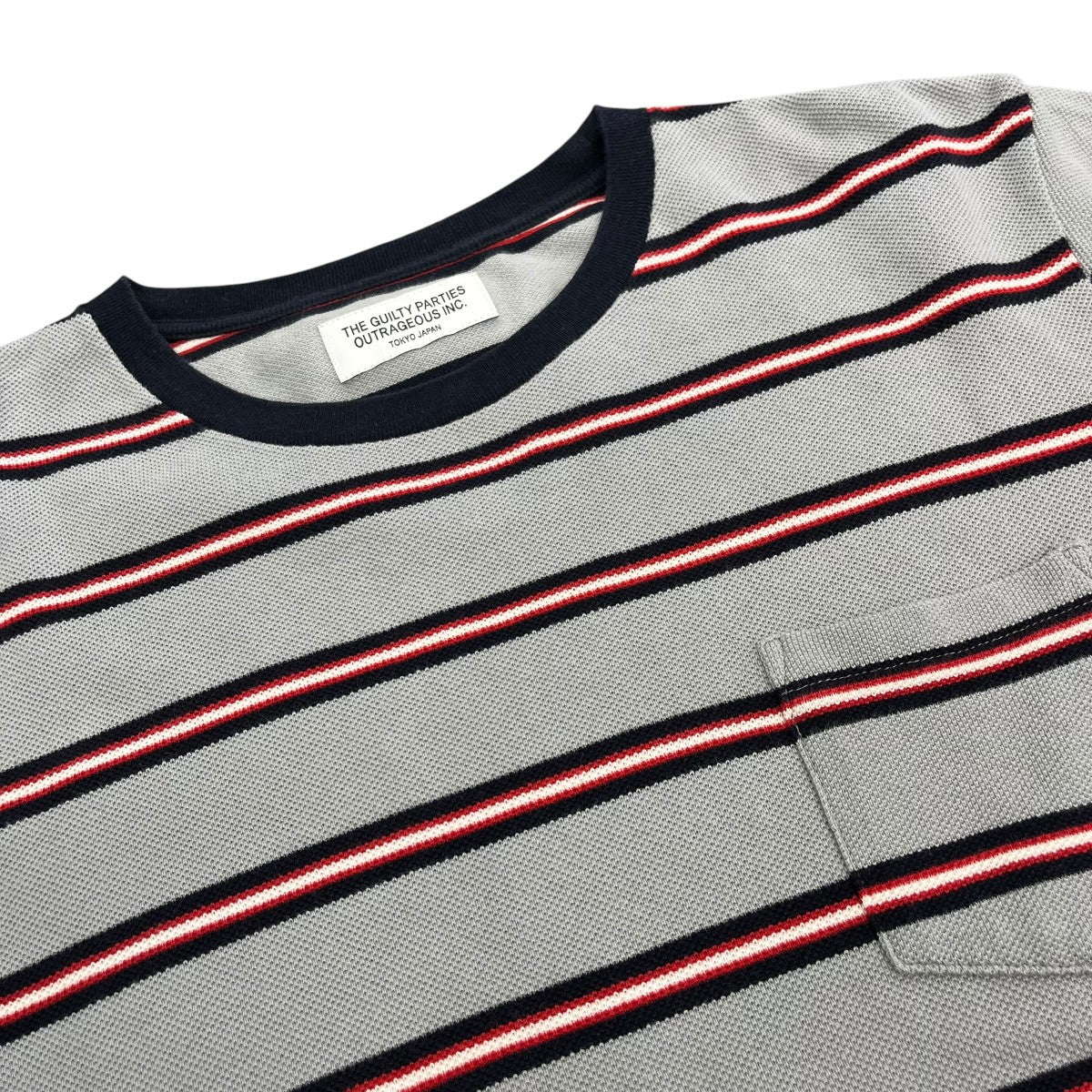 WACKO MARIA ボーダーTシャツ 古着・中古-3枚目のアイテム画像