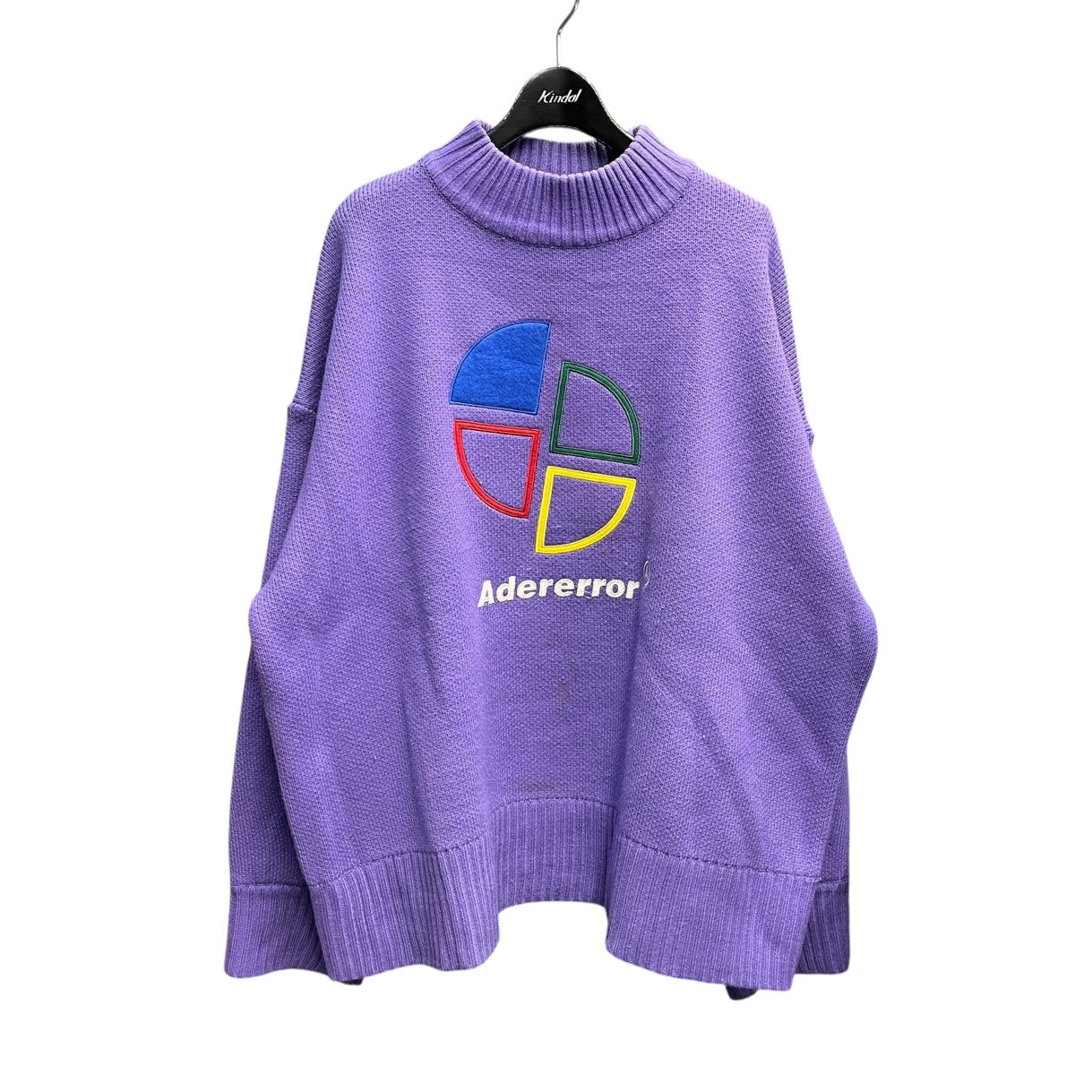 LOGO KNITハイネックニット