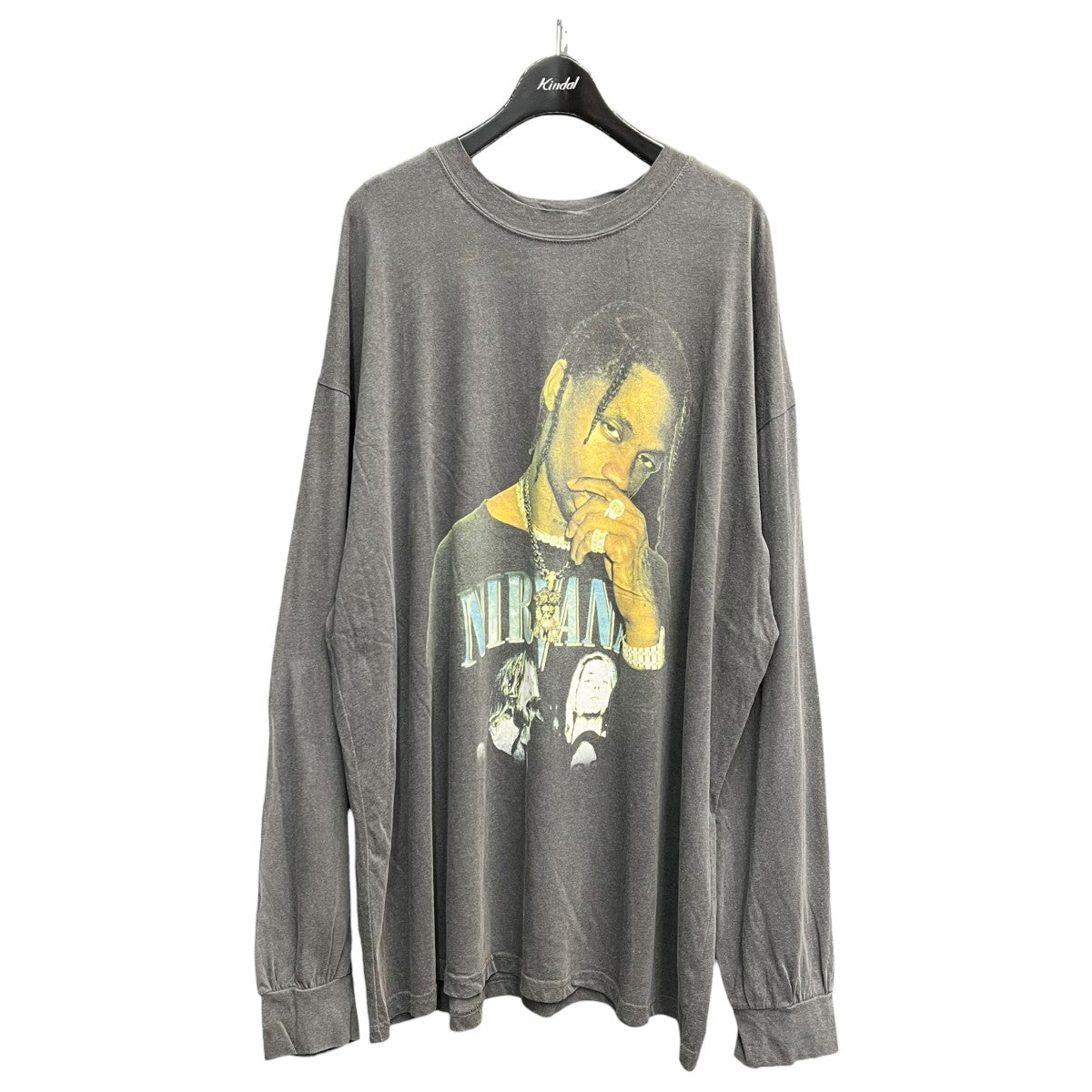 HEATHER VIDEO SHOP Travis Scottロングスリーブカットソー 古着・中古-1枚目のアイテム画像