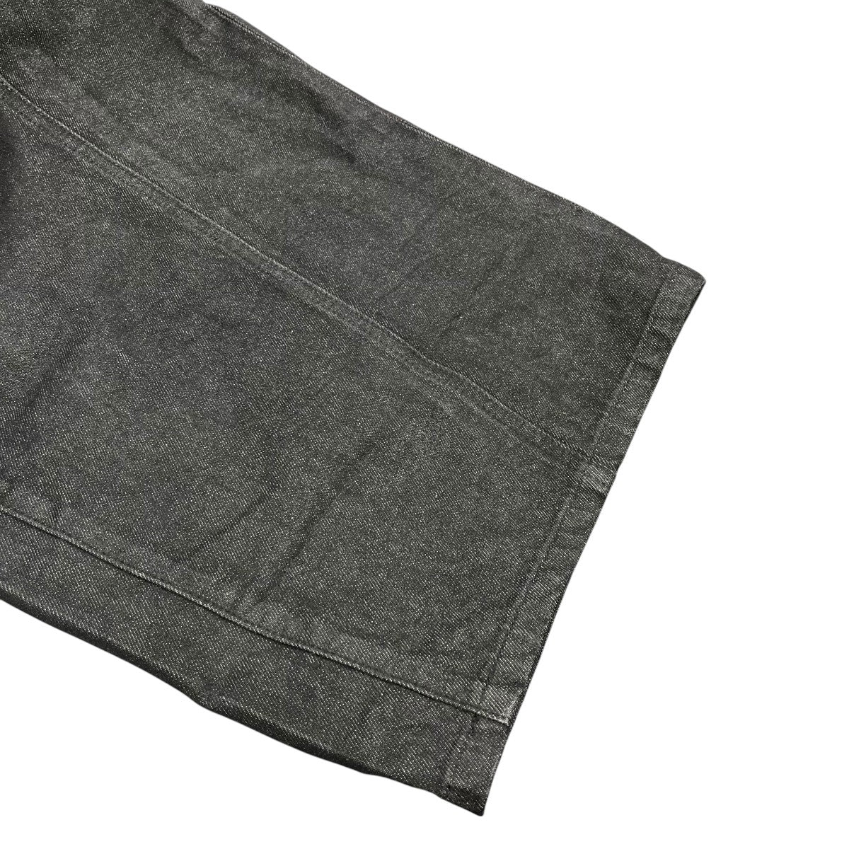 FILTH FRONT ZIP BAGGY WAXED BLKデニムパンツFL261PT01 古着・中古-4枚目のアイテム画像
