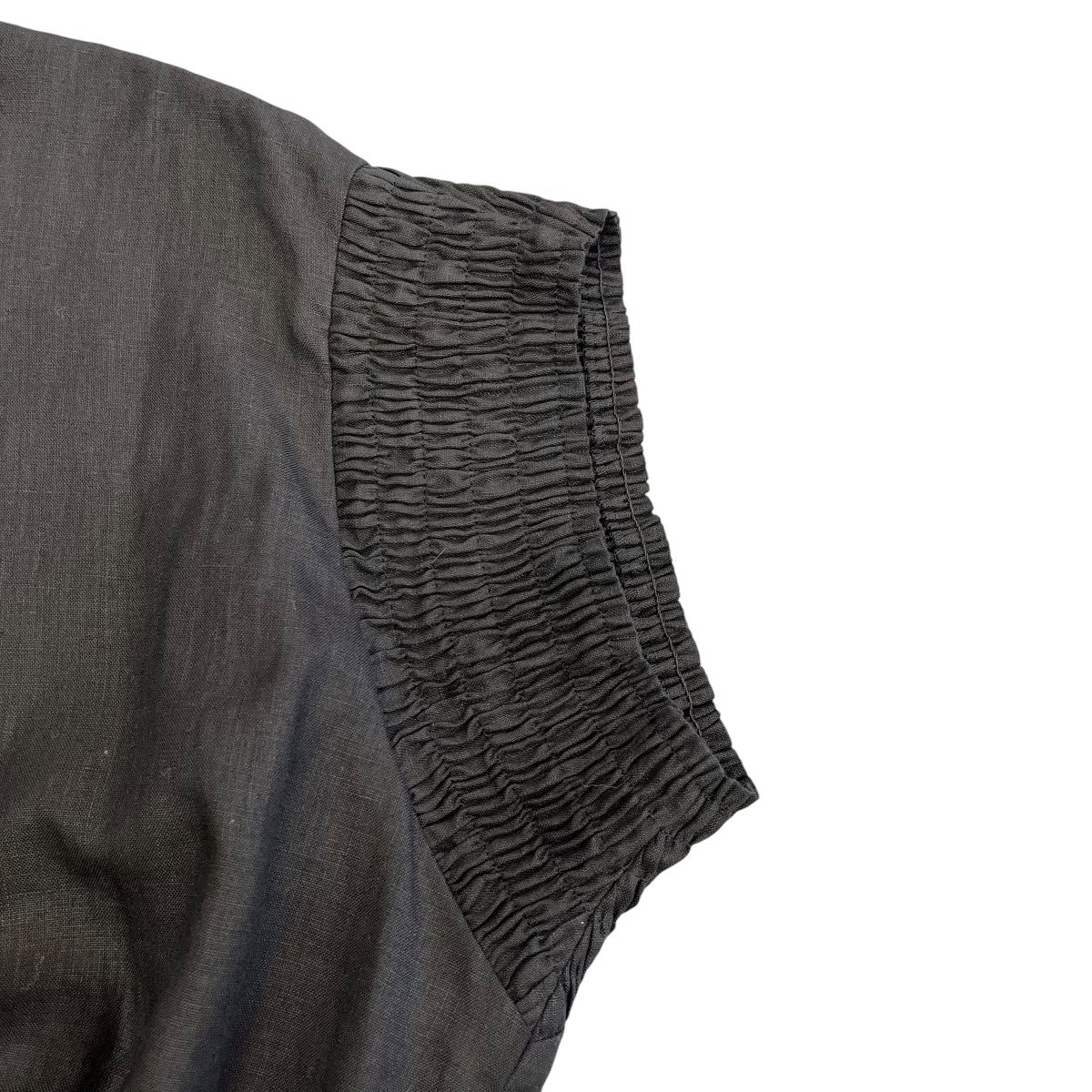 HYKE 25SSLINEN SHIRRED BLOUSEカットソー251-15239 013 古着・中古-4枚目のアイテム画像