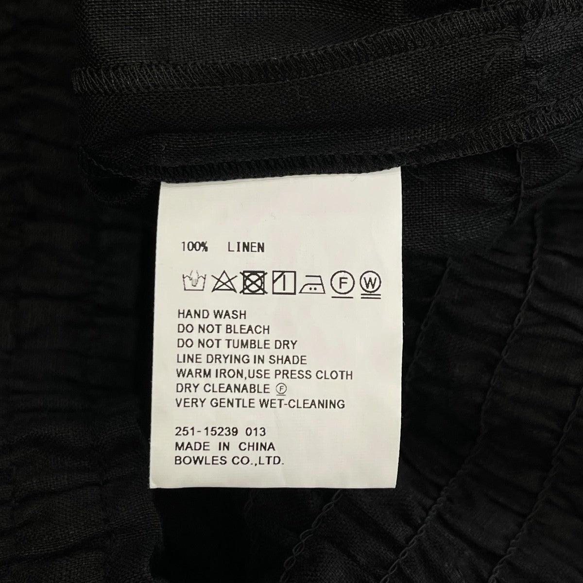 HYKE 25SSLINEN SHIRRED BLOUSEカットソー251-15239 013 古着・中古-6枚目のアイテム画像