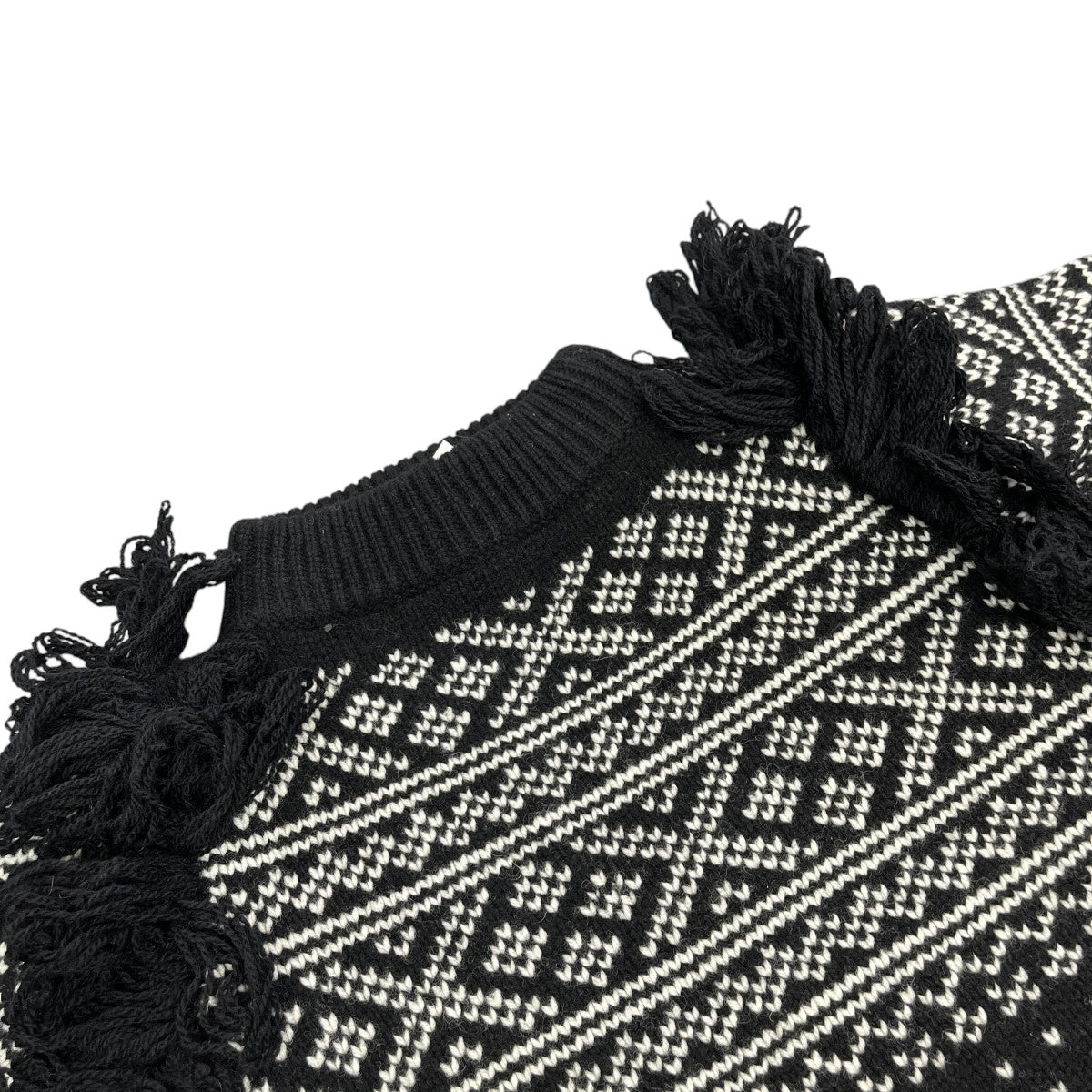 23AWFRINGE SWEATER長袖ニット232-11329-013