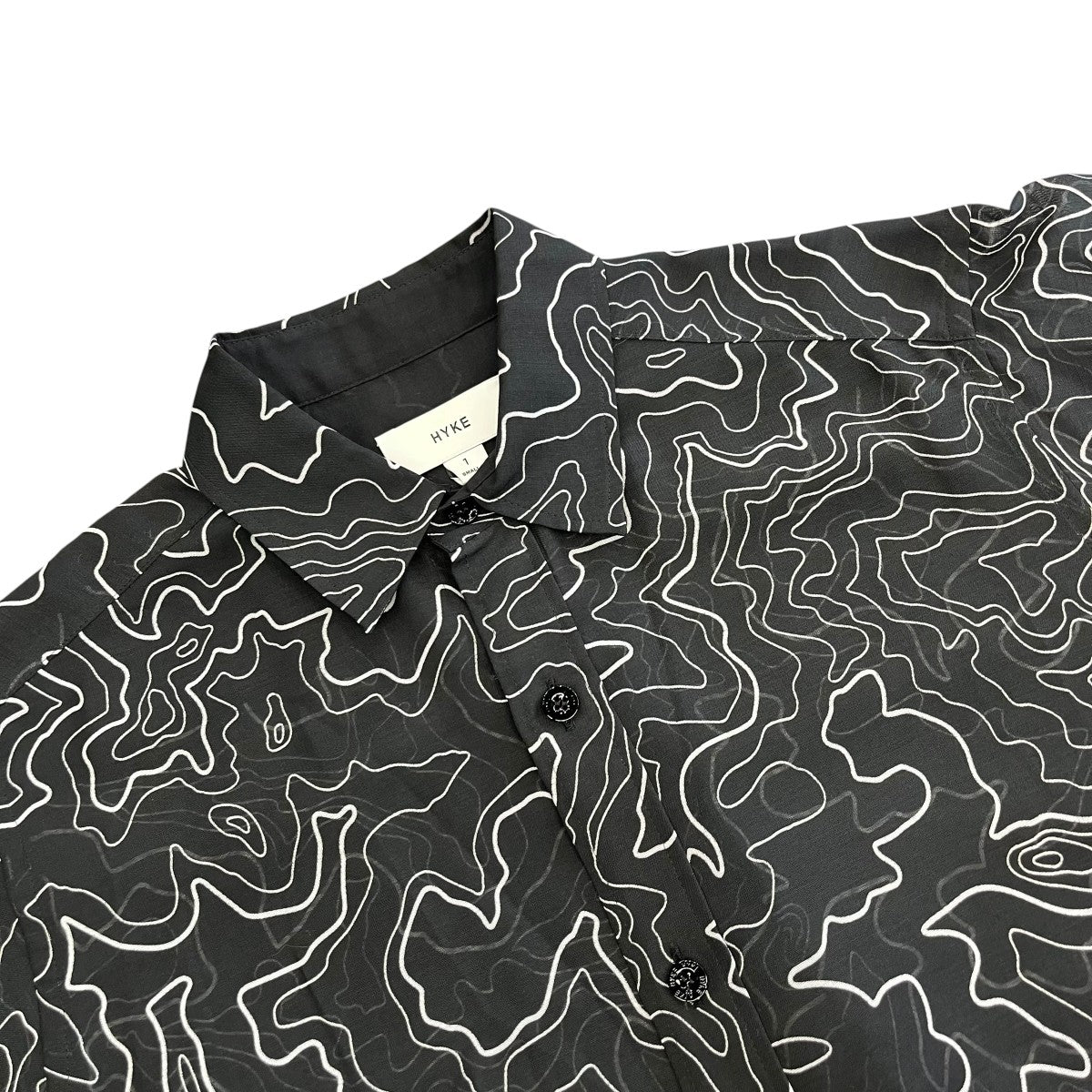 HYKE 24SSCONTOUR LINE BELL-SLEEVE DRESSシャツワンピース241-16212-008 古着・中古-3枚目のアイテム画像