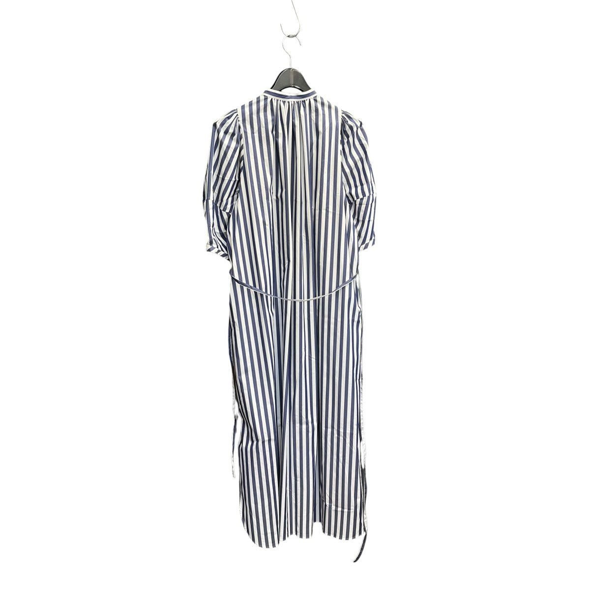 HYKE T C STRIPED BALLOON SLEEVE DRESSシャツワンピース231-16158-008 古着・中古-2枚目のアイテム画像