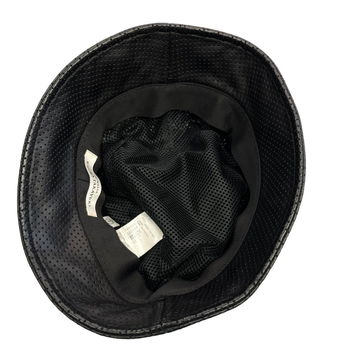 KIJIMA TAKAYUKI HORSE LEATHER PUNCHING BUCKET HATハット241001-01 古着・中古-3枚目のアイテム画像