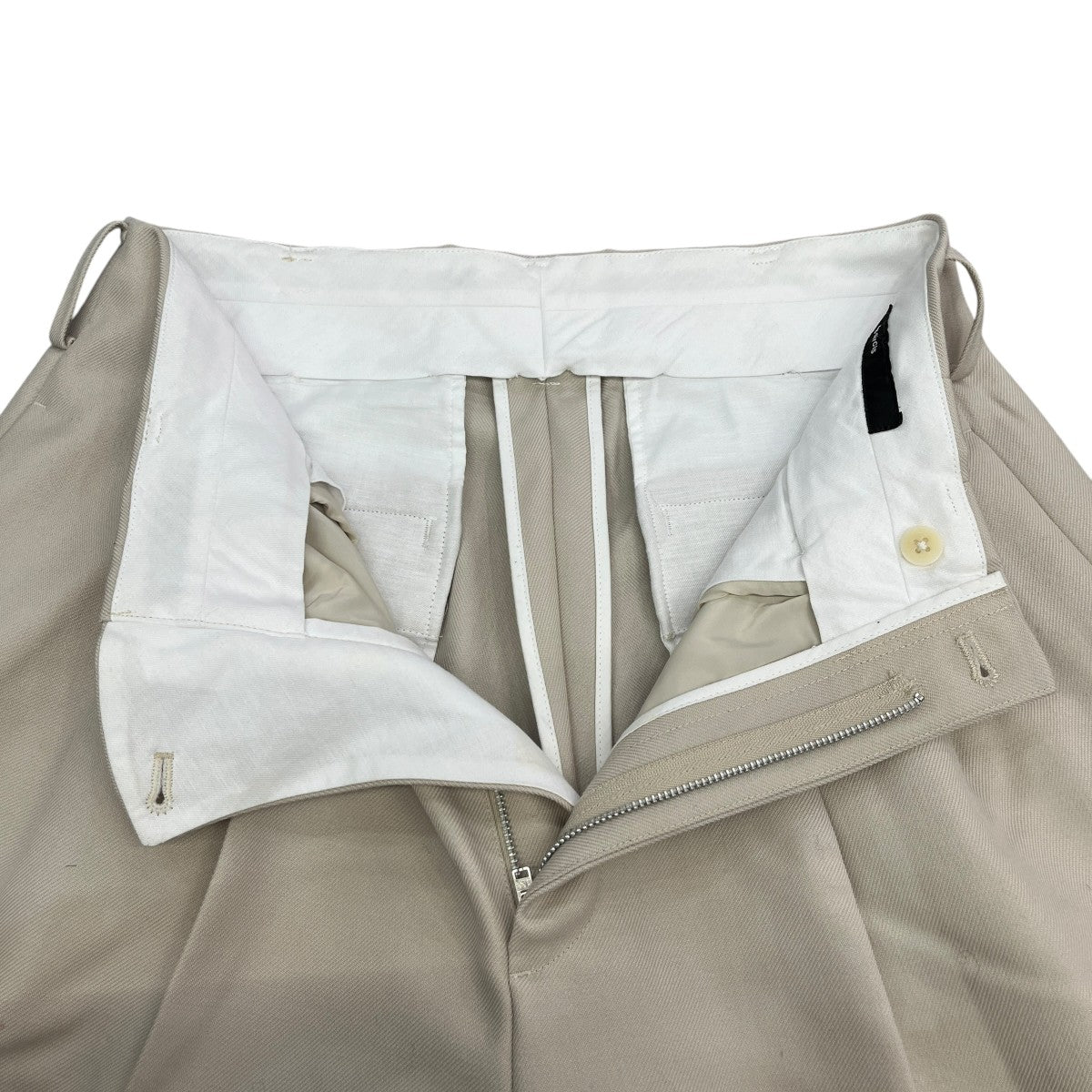 24AWDry wool twill wide tuck pantsスラックスS24AW-PT04