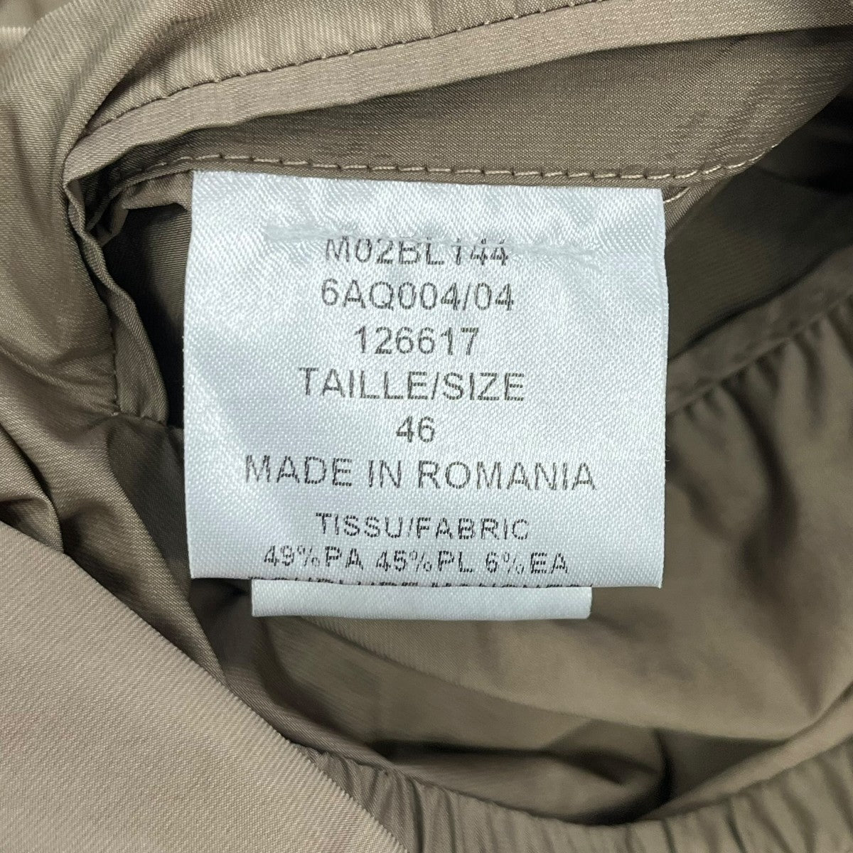 LANVIN ナイロンジャケットM02BL144 古着・中古-6枚目のアイテム画像
