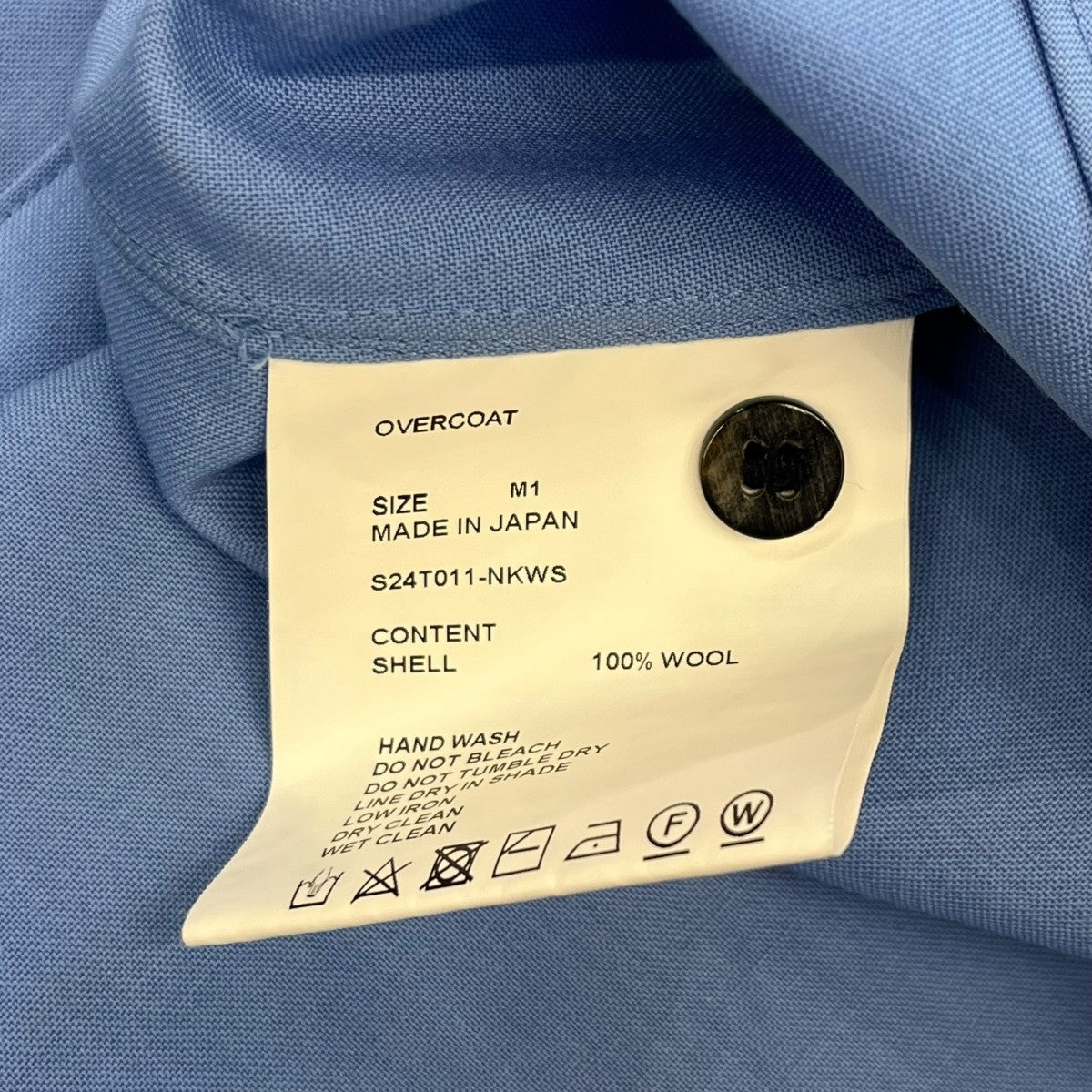 OVERCOAT 24SSHooded Shirt in Wool ShirtingシャツパーカーS24T011-NKWS 古着・中古-6枚目のアイテム画像