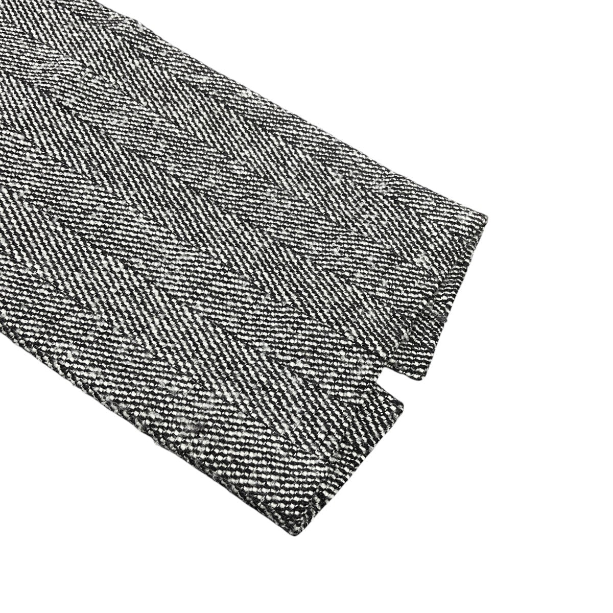 STRAIGHT LEG TROUSER WITH ELASTIC WOOL HERRINGBONEウールパンツF23P015-DWTW