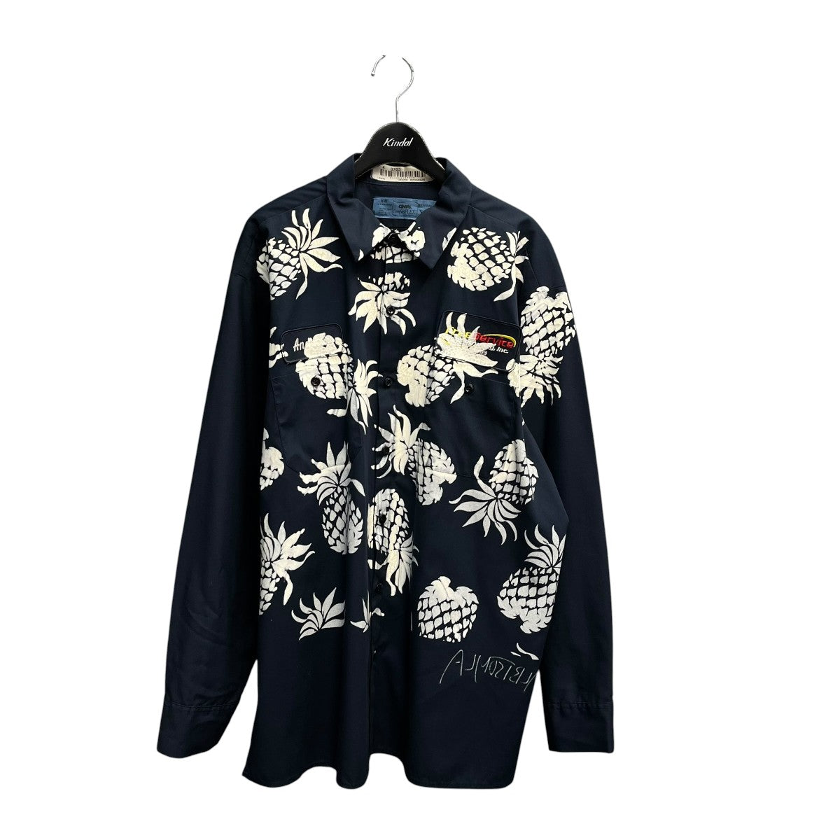 ALMOSTBLACK レギュラーカラーシャツ17AW B006 古着・中古-1枚目のアイテム画像