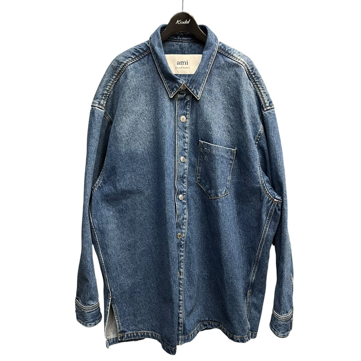 AMI PARIS オーバーサイズデニムジャケットデニムジャケットUJK253.DE0025 古着・中古-1枚目のアイテム画像