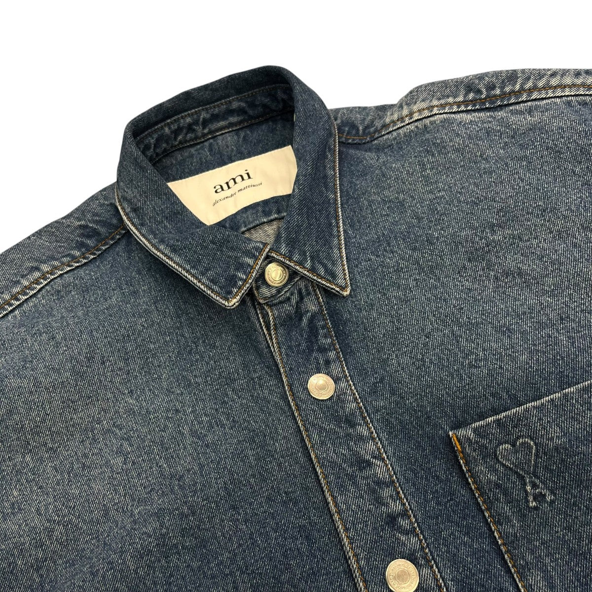 AMI PARIS オーバーサイズデニムジャケットデニムジャケットUJK253.DE0025 古着・中古-3枚目のアイテム画像