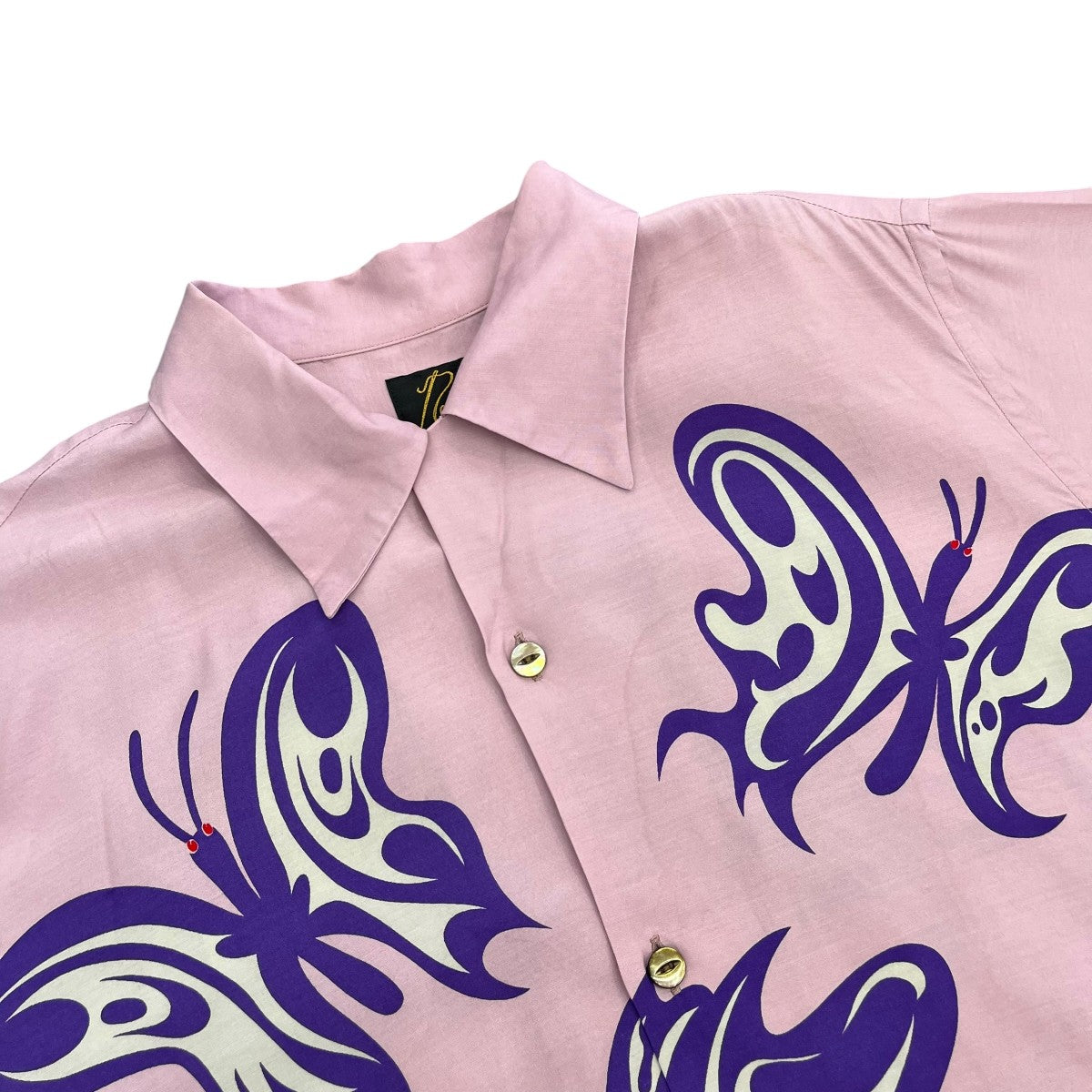 Needles x Kae Tanaka S S One-Up Shirt - KT Papillon半袖シャツQV432 古着・中古-3枚目のアイテム画像