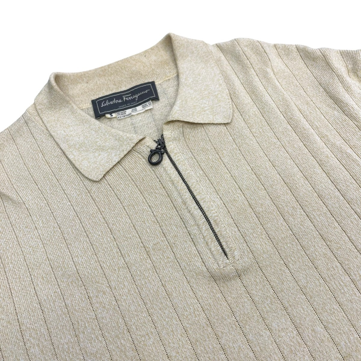 Salvatore Ferragamo ハーフジップニット136180843 古着・中古-3枚目のアイテム画像