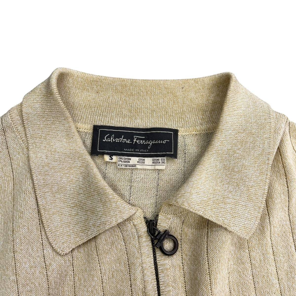 Salvatore Ferragamo ハーフジップニット136180843 古着・中古-9枚目のアイテム画像