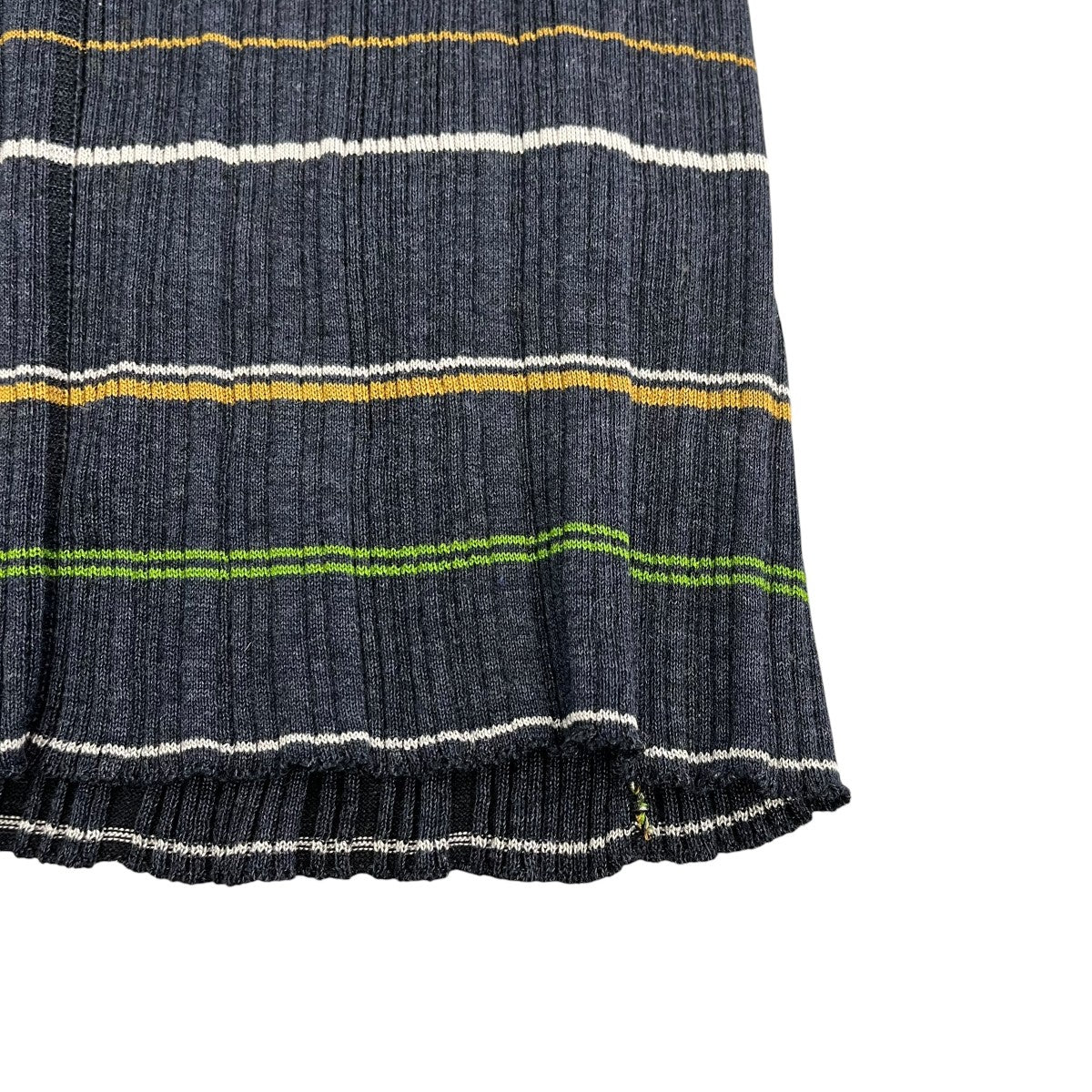 mame kurogouchi 23SSRandom Ribbed Plaid Knitted Dress With ChokeニットワンピースMM23SS KN052 古着・中古-5枚目のアイテム画像