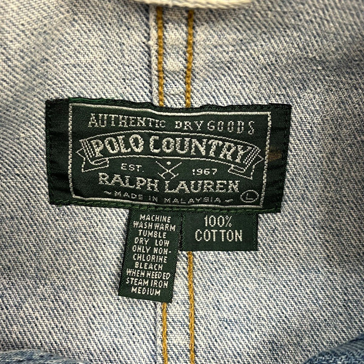 POLO COUNTRY デニムジャケット 古着・中古-6枚目のアイテム画像