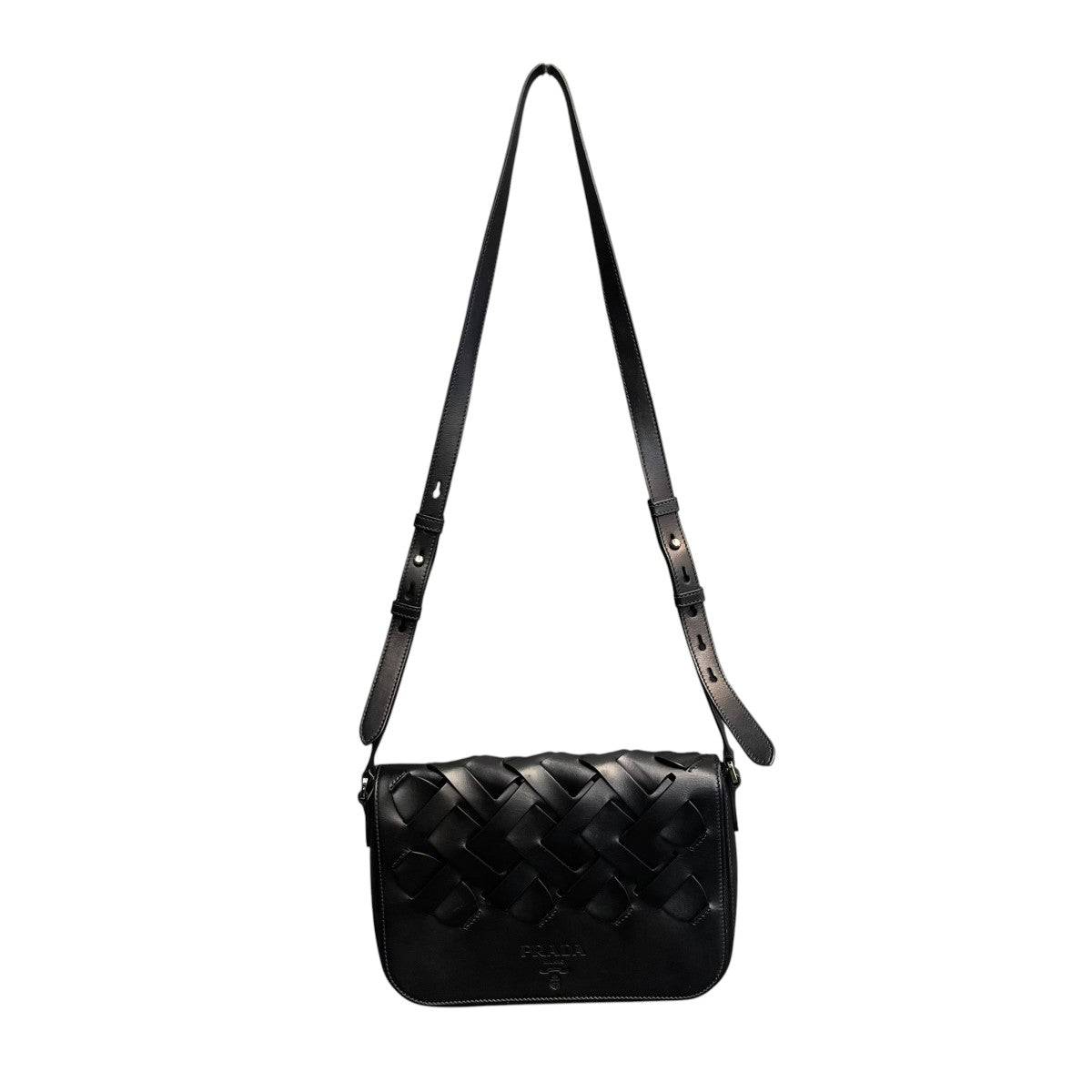 PRADA ビテロウーブンショルダーバッグ1BD246 古着・中古-1枚目のアイテム画像